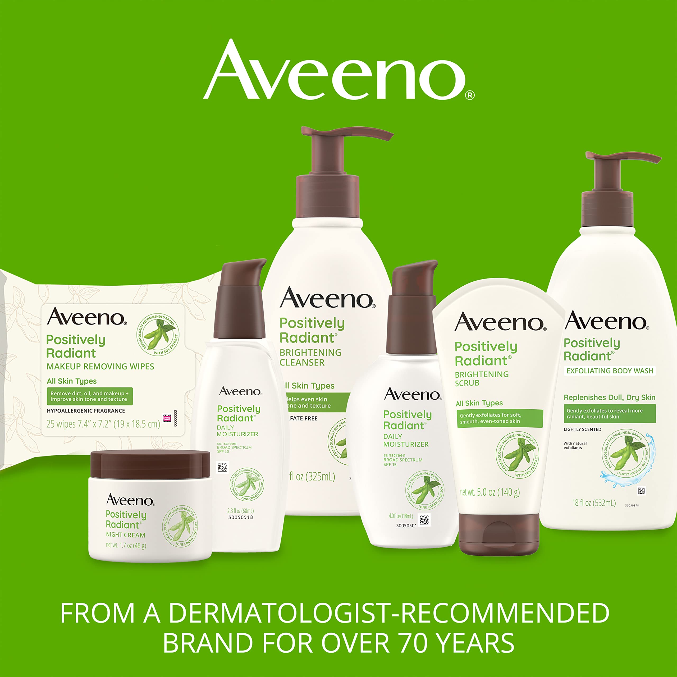 Aveeno Clear Complexion Foaming Oil-Free Facial Cleanser with Soy Extract & 0.5% Salicylic Acid, Acne Treatment Face