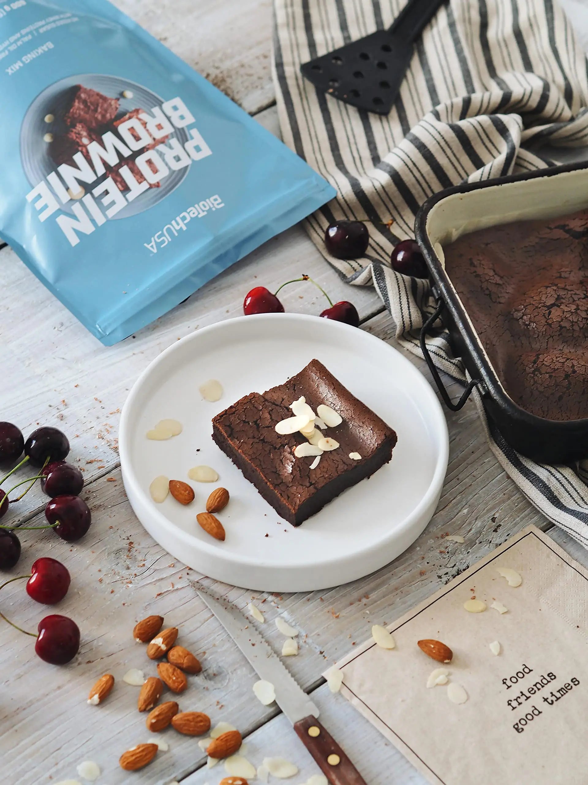 BioTechUSA Protein Brownie, Baking Mix with Collagen, whey proteins and sweeteners. 600 g, Chocolate BioTechUSA Au supplements