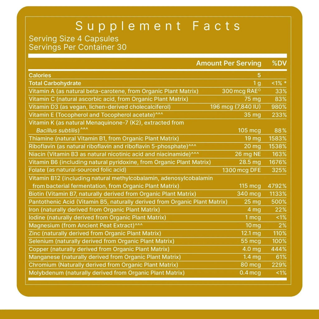 Premier Research Labs Multi-Vitamin - Immune, Brain & Heart Support | with Prebiotics and Postbiotics | Vegan Capsules for Men & Women Premier Research Labs Au supplements