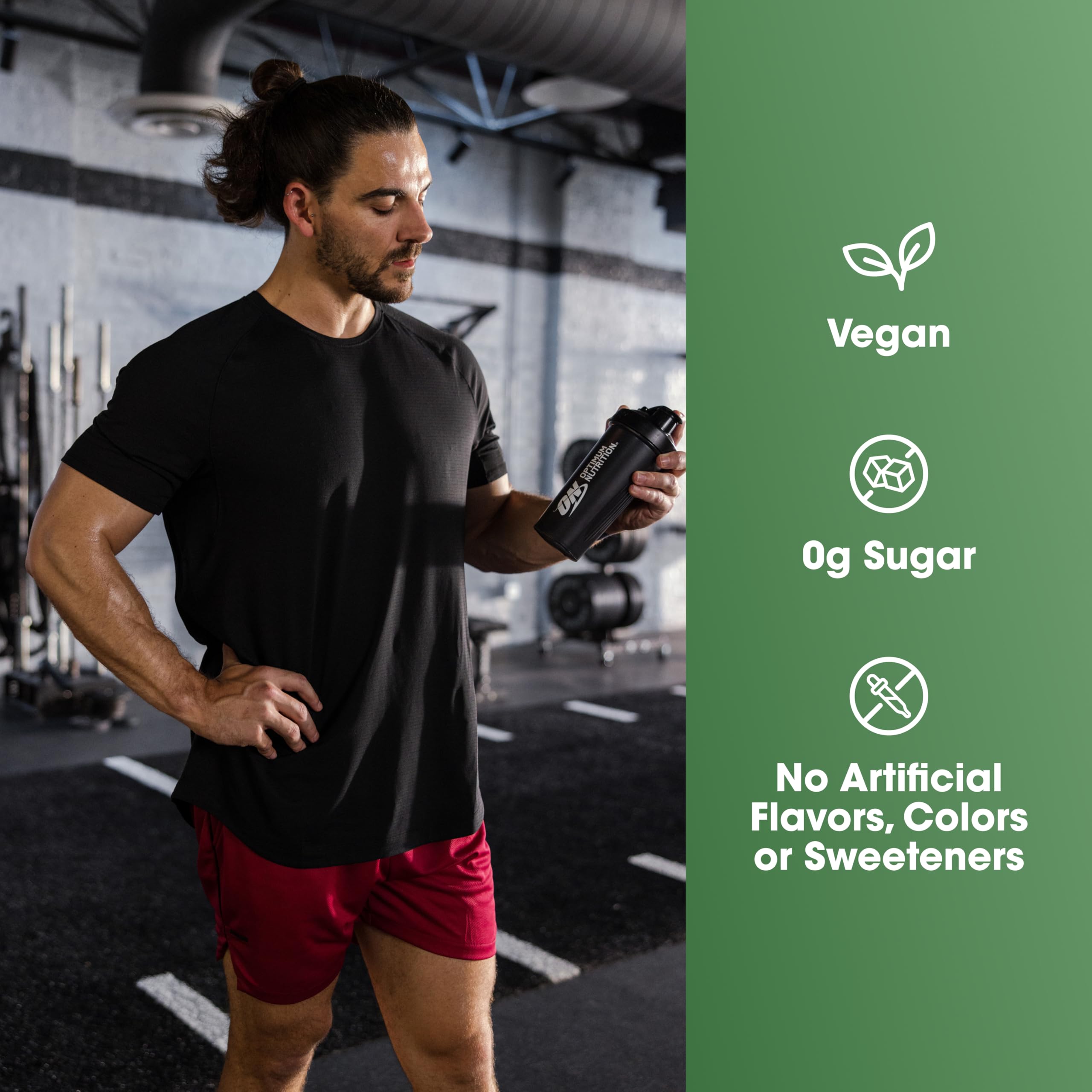 Optimum Nutrition Gold Standard 100% Plant Based Protein Powder, Gluten Free, Vegan Protein for Muscle Support and Recovery with Amino Acids - Creamy Vanilla, 20 Servings (Packaging May Vary)
