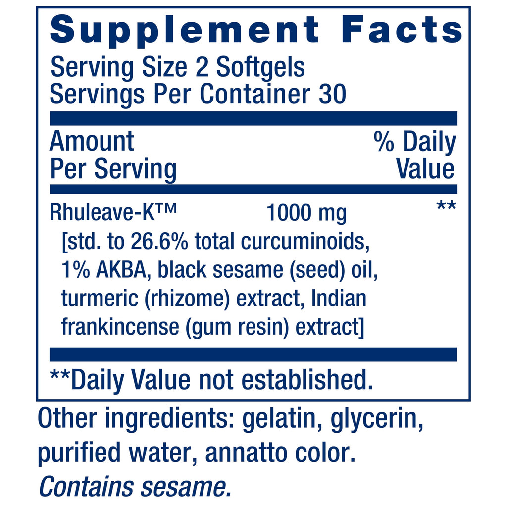 Life Extension Fast Acting Relief, Black Sesame Seeds, Turmeric, Boswellia, Joint Support Supplement, Quick Relief for discomfort in Bones, Joints & Muscles, Gluten-Free, Non-GMO, 60 softgels Life Extension Au supplements