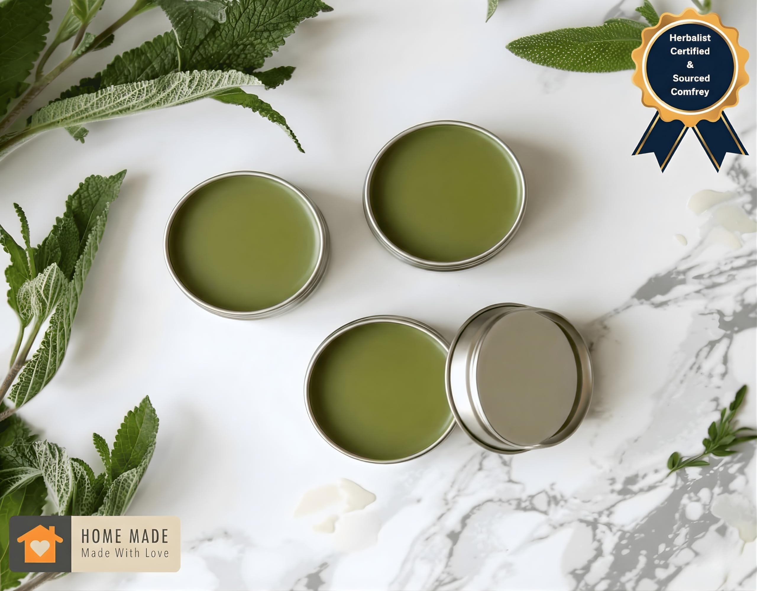 DNA Organics Comfrey Salve Ointment 2oz – Organic Herbal Salve for Bones, Muscles, Joints, Knees, Skin & Tattoo Care. Herbal Balm for Soothing Relief. Handcrafted, Slow-Infused, No Chemical Fillers Wild Castle Au supplements