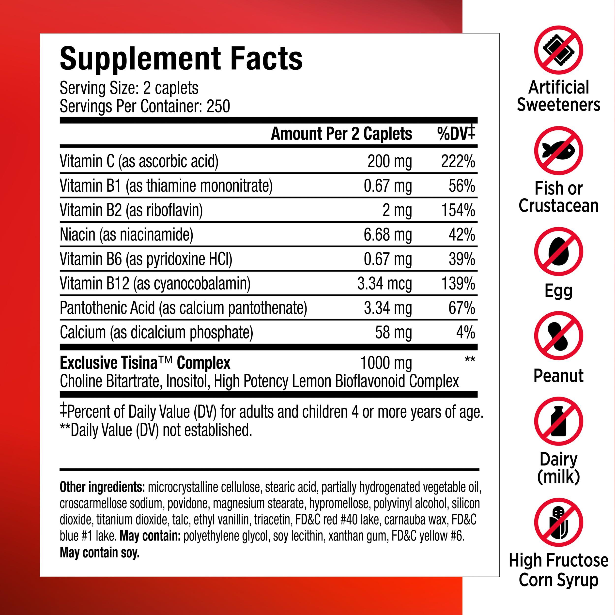 Lipo Flavonoid Ear Ringing - Doctor-Recommended for Ringing Ears – Clinically Proven Lemon Bioflavonoid Complex with Vitamins C, B1, B2, B6, B12,