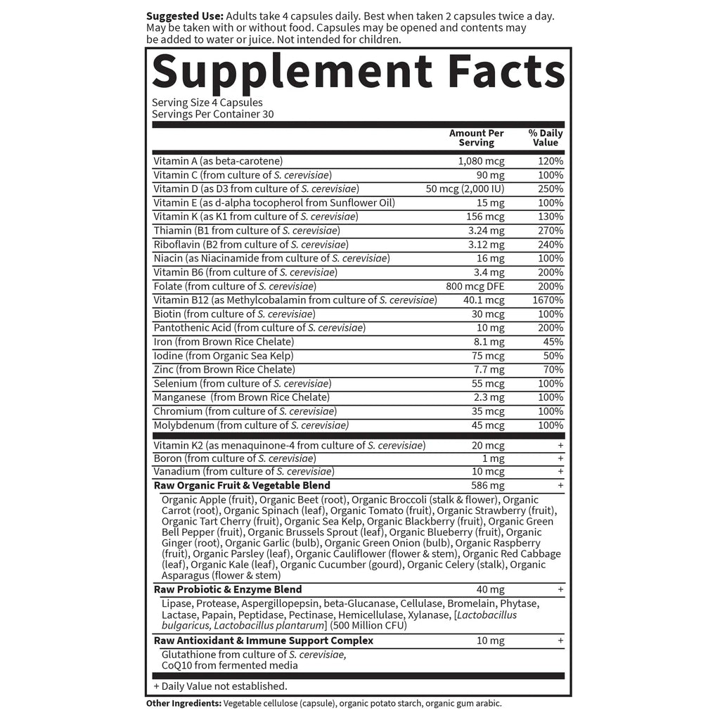 Garden of Life Multivitamin for Women, Vitamin Code Women's Multi - Whole Food Womens Multi Vitamins, Iron, Folate not Folic Acid Garden of Life Au supplements