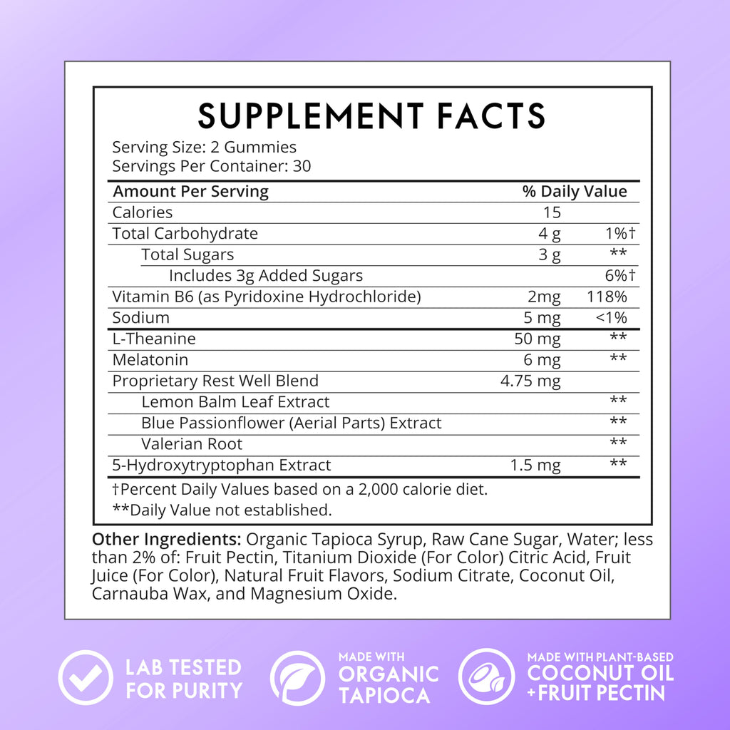 Sugarbear Sleep Aid Gummies for Adults with Melatonin 6mg, Magnesium SugarBearHair Au supplements