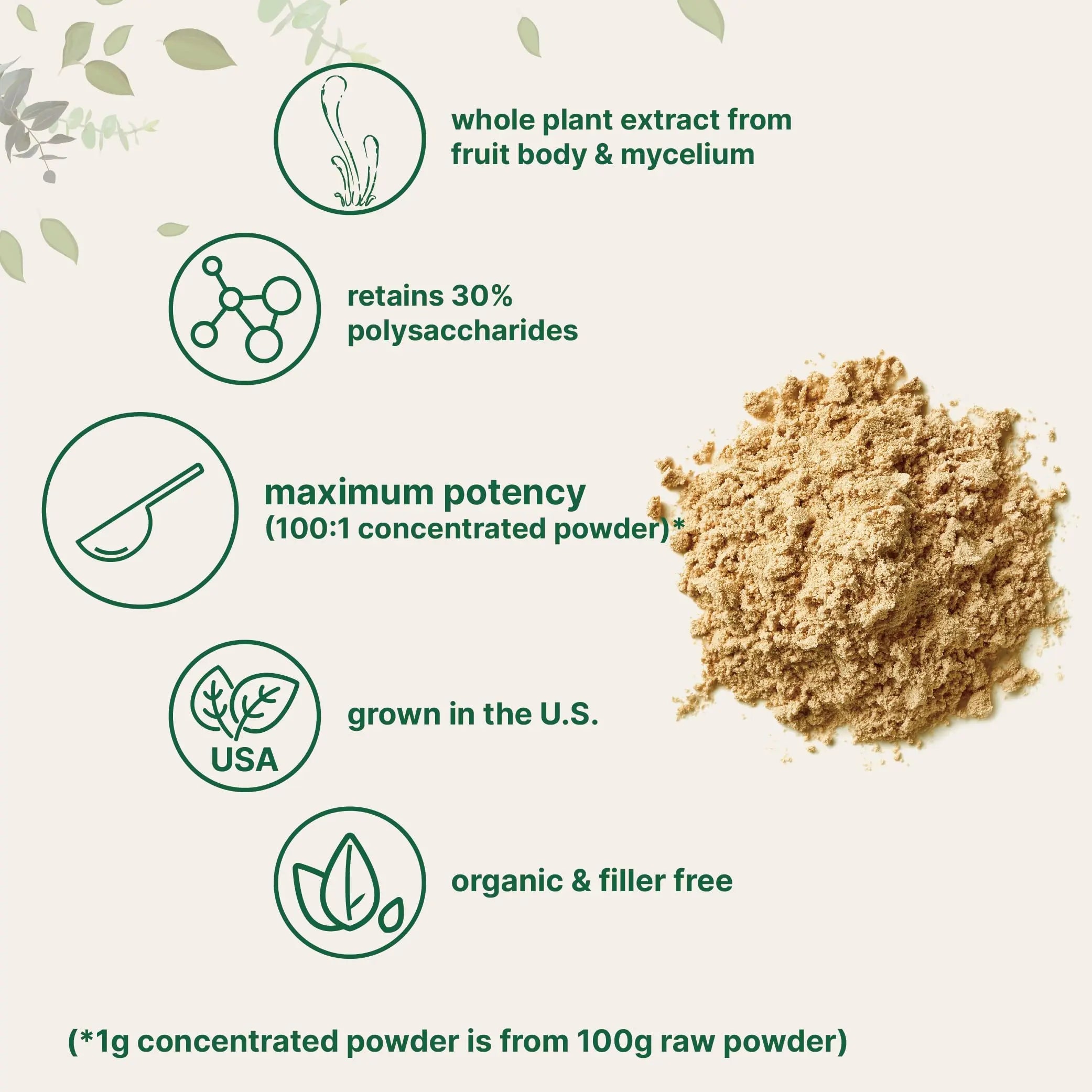 Organic Cordyceps Mushroom Extract Powder, 8 Ounces | Sustainably US Grown Micro Ingredients Au supplements