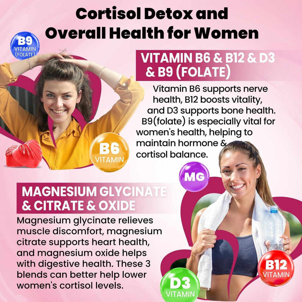 duwhot Cortisol Gummies, 15 in 1 Lower Cortisol Supplements for Women, w. Ashwagandha, Magnesium, Phosphatidylserine, Folate for Hormone Balance, Mood, Focus, Sleep Support, Sugar Free, Vegan, 60 duwhot Au supplements