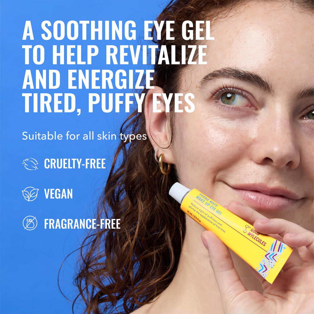 Good Molecules Yerba Mate Wake Up Eye Gel Pack 3 – 15 ml Each | Hydrating Under Eye Gel