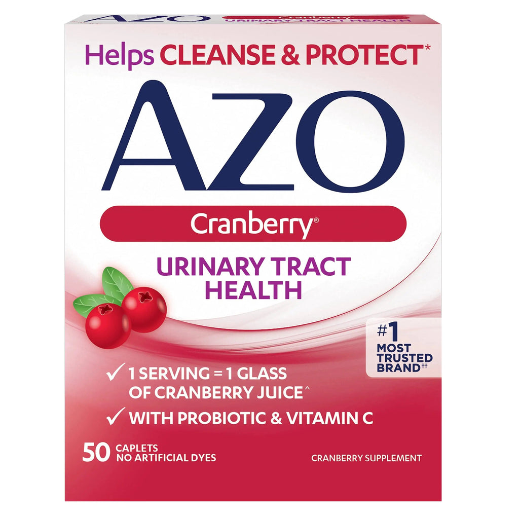AZO D Mannose Urinary Tract Health, Cleanse, Flush & Protect The Urinary Tract & Cranberry Urinary Tract Health Supplement, 1 Serving = 1 Glass of Cranberry Juice, Sugar AZO Au supplements