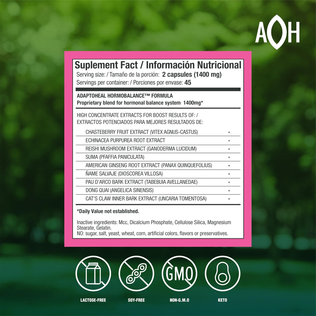 Hormone Balance for Women – Menopause & PMS Support Supplement – Adaptogens for Female Balance & Wellness – 90 Vegan Capsules ADAPTOHEAL Au supplements