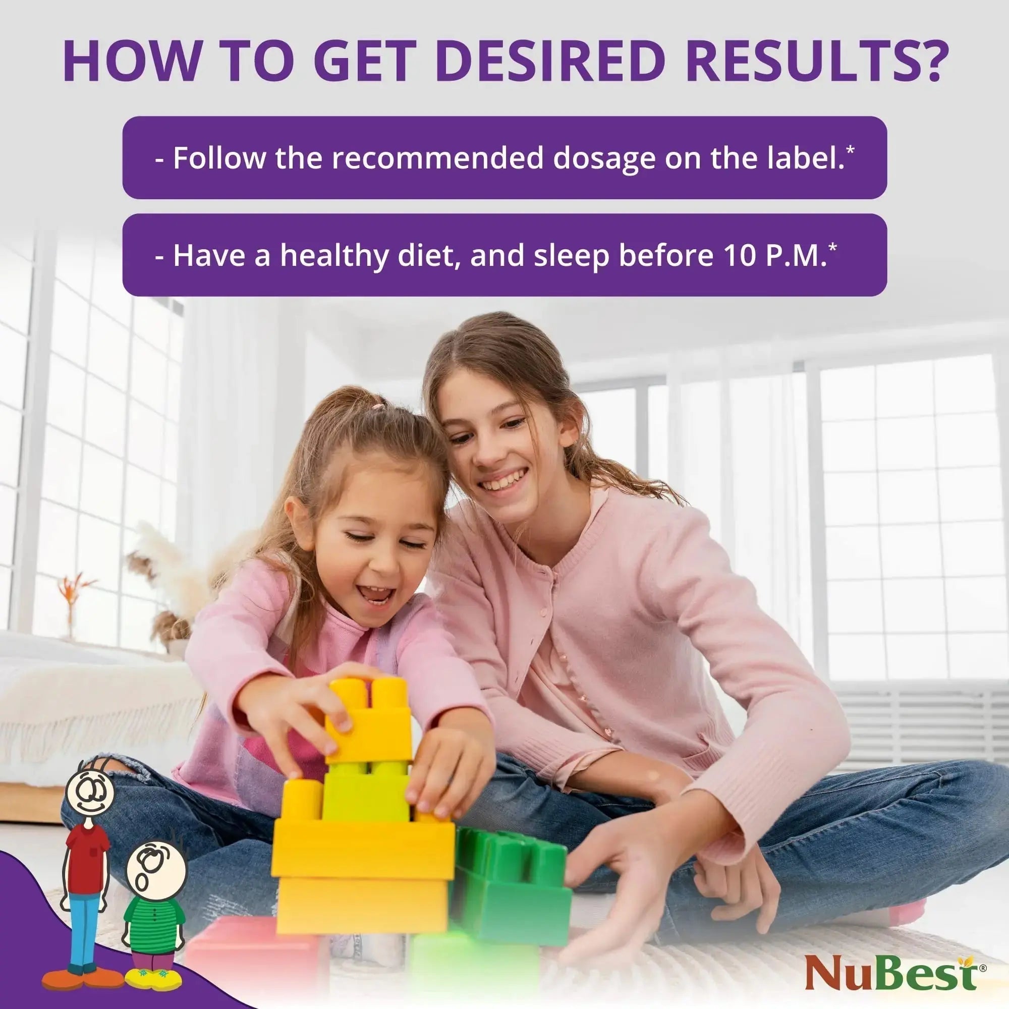 NuBest Tall Kids - Multivitamins & Minerals for Age 2 to 9 - Bone Strength & Immunity Support - Helps Kids, Toddlers Healthy NuBest Au supplements