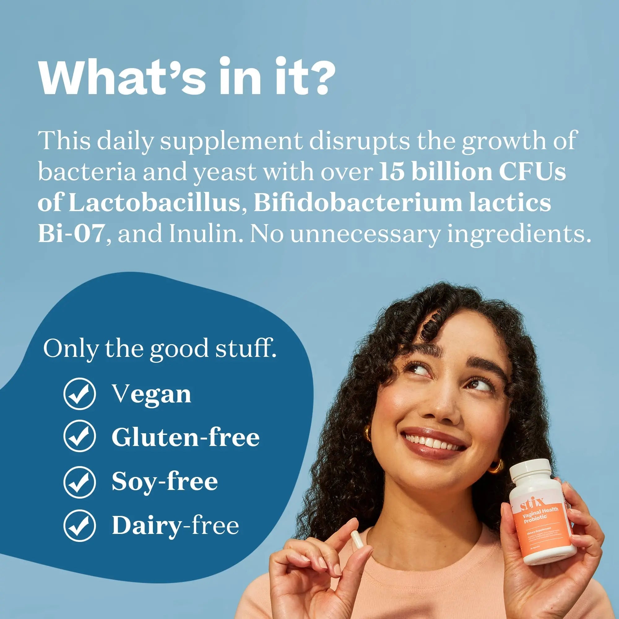 Stix Vaginal Health Probiotic & 3-Day Yeast Infection Treatment - Maintain pH Balance, Vaginal Microbiome Get Stix Au supplements