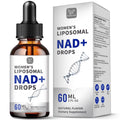 Women's NAD Liquid Supplement, Pure 500mg Liposomal NAD - Cell Regeneration，Energy Support, Vegan,Sugar Free，Additives Free Hudetex Au supplements