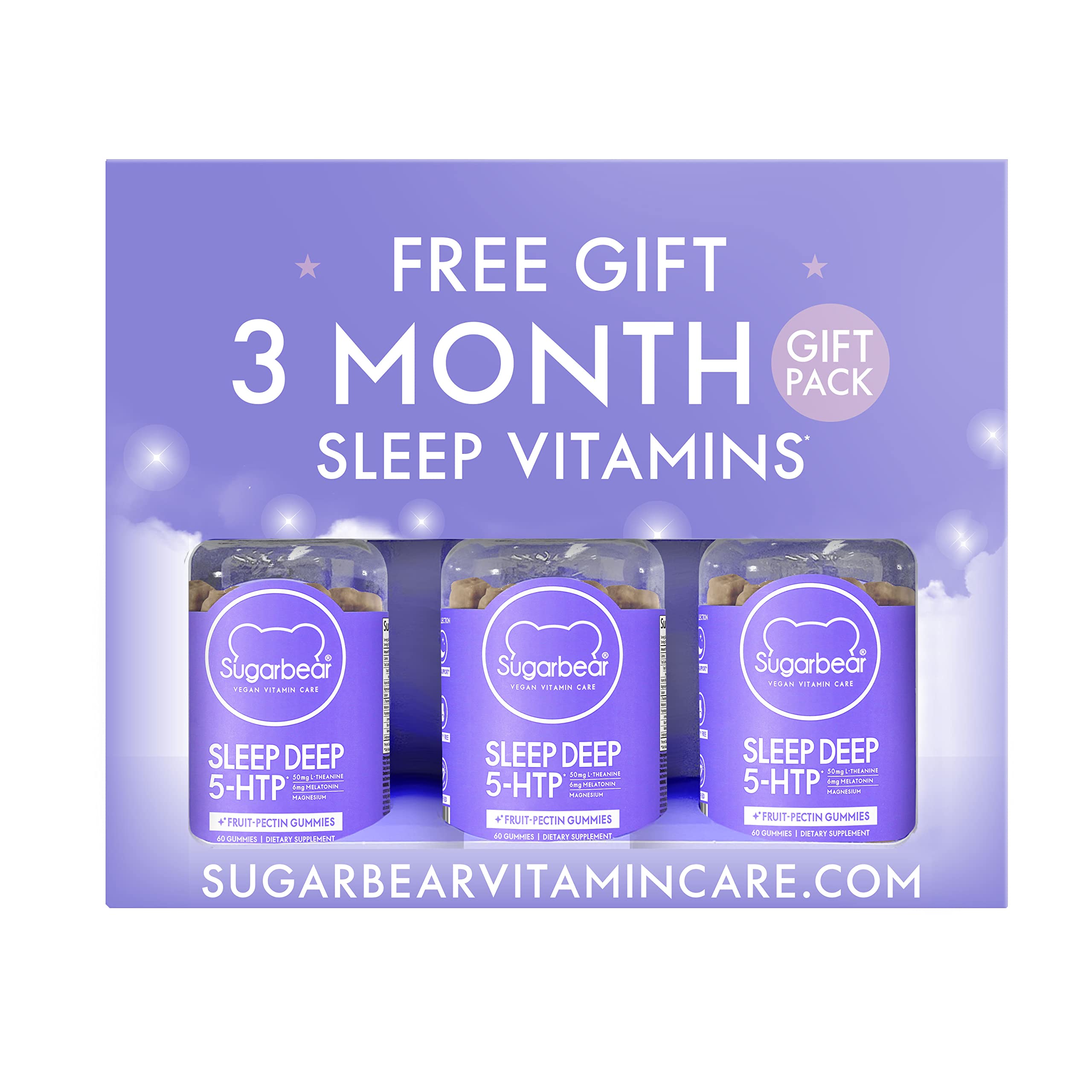 Sugarbear Sleep Aid Gummies for Adults with Melatonin 6mg, Magnesium SugarBearHair Au supplements