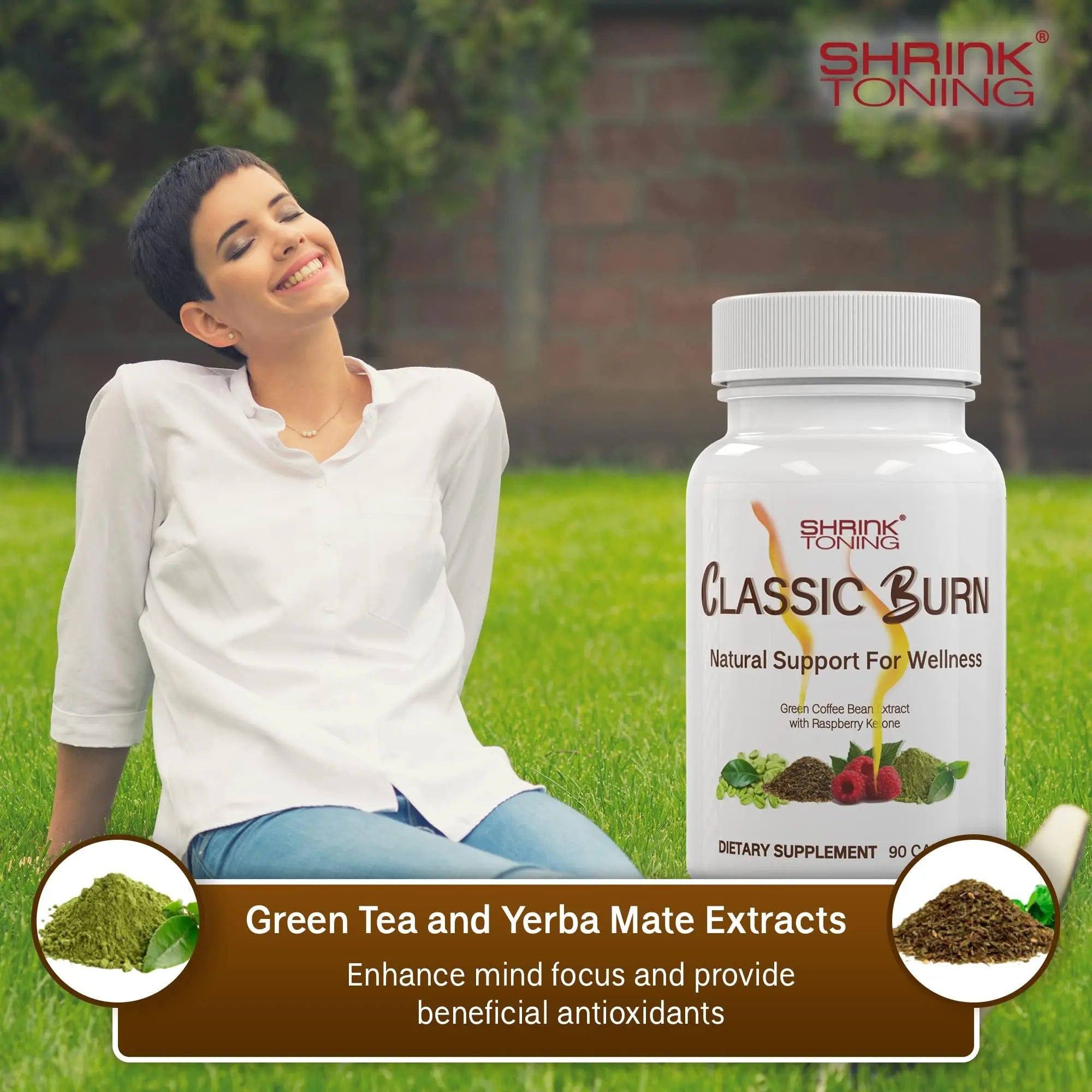 shrink Classic Burn - Pure Green Coffee Bean Extract and Raspberry Ketones with 45% shrink Au supplements