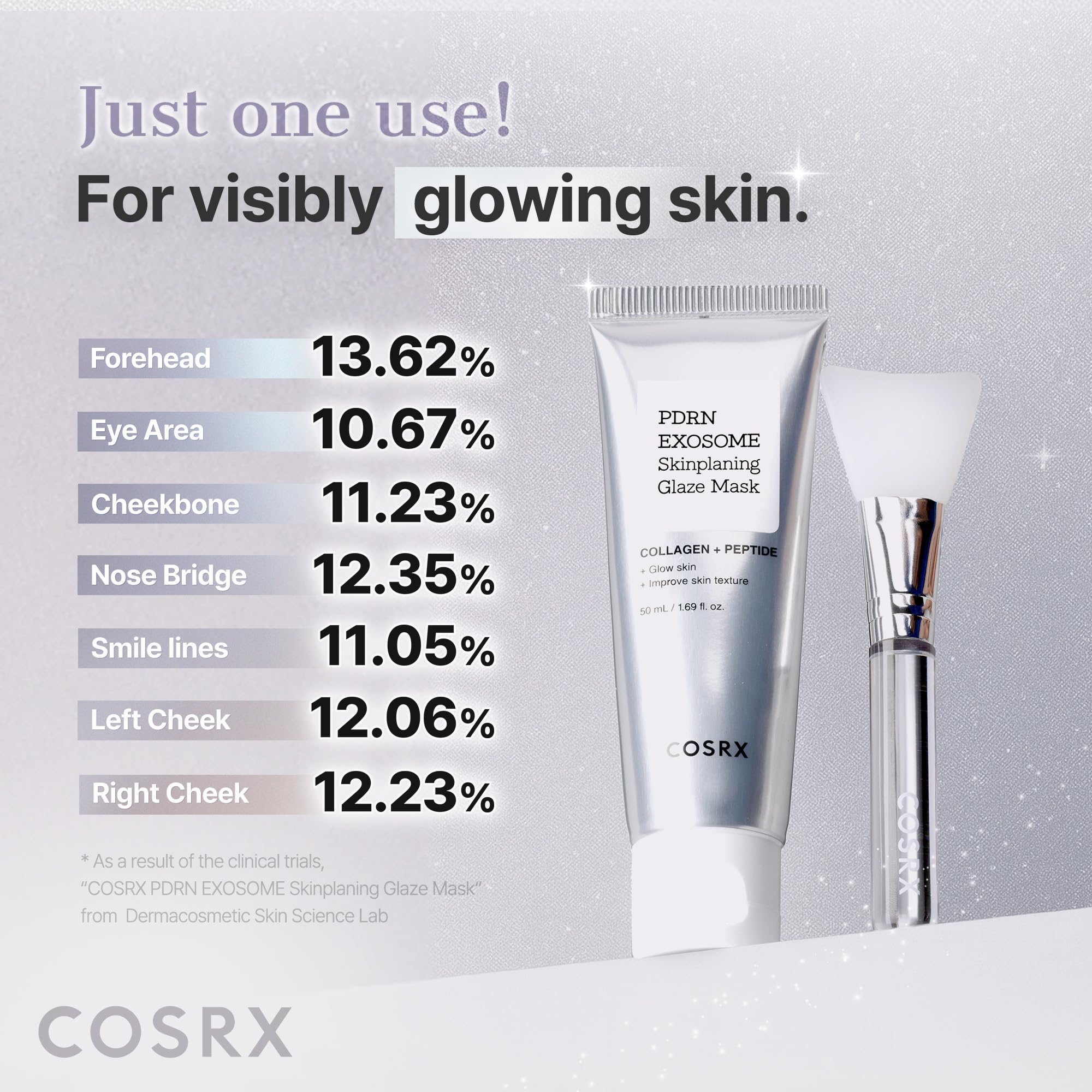 COSRX PDRN EXOSOME Glaze Wrapping Mask with SALMON DNA PDRN, Easy Peel-Off Overnight Mask for Glass Skin, Firmness