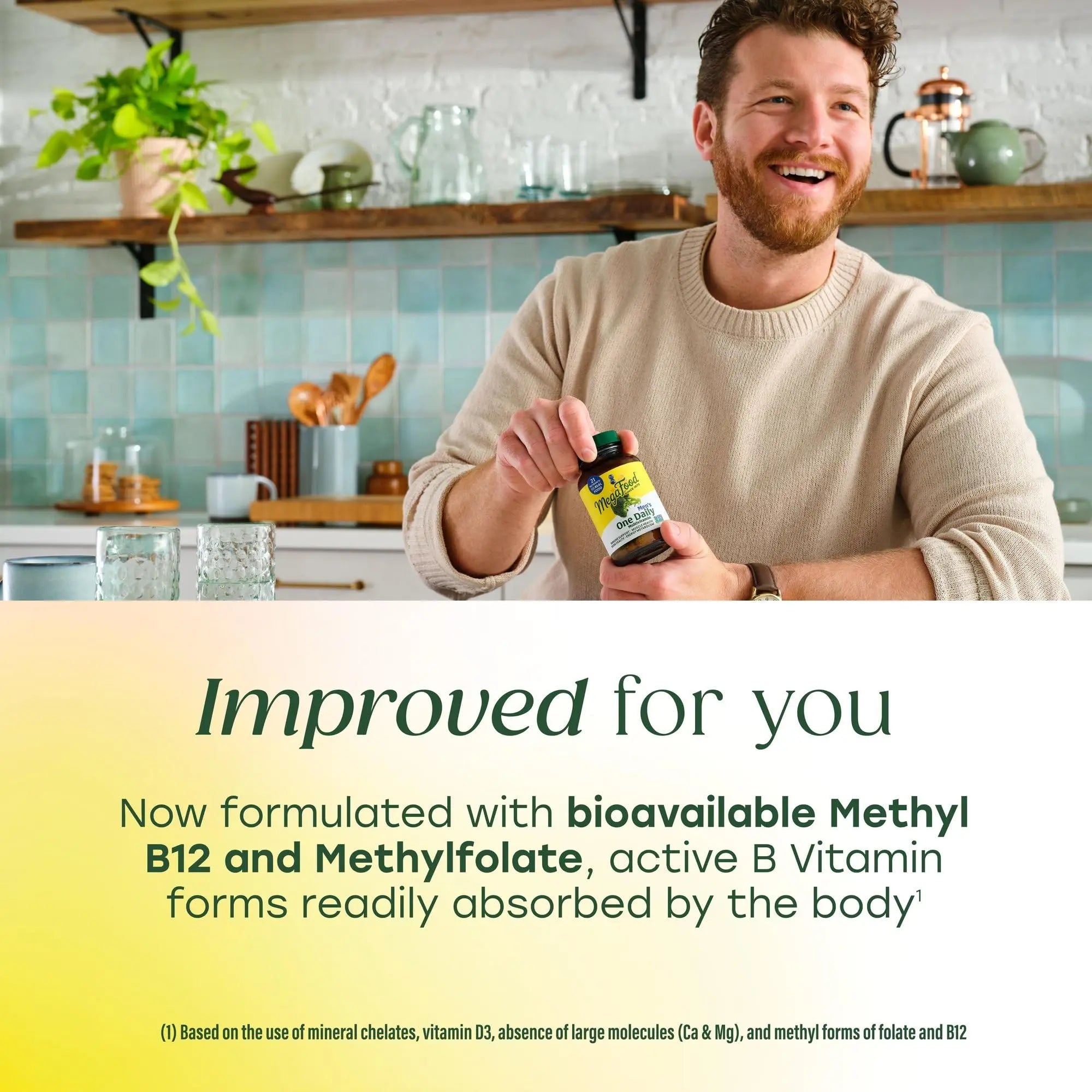MegaFood One Daily Mens Multivitamins - Multivitamin for Men - Vitamin C, Vitamin D3 & Vitamin B12 - Muscle, Energy Metabolism & Immune Support MegaFood Au supplements