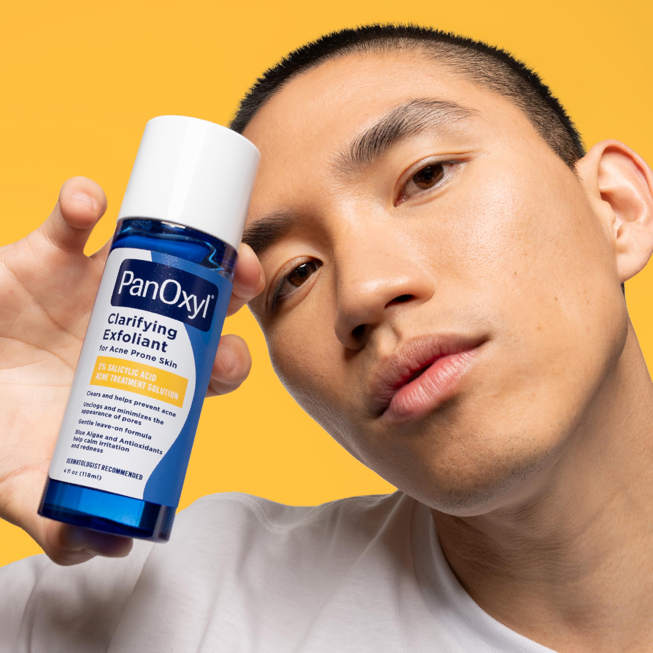 PanOxyl Clarifying Exfoliant with 2% Salicylic Acid, BHA Liquid Exfoliant for Face, Unclogs, Minimizes Appearance of Pores