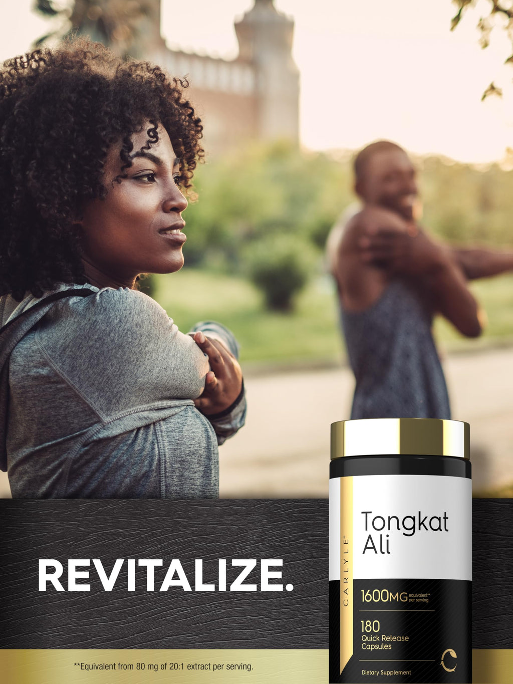 Carlyle Tongkat Ali | 180 Quick Release Capsules | Non-GMO and Gluten Free Supplement