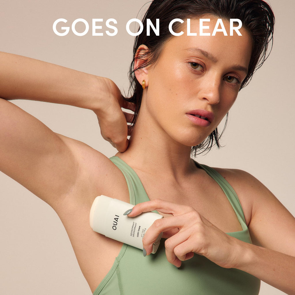 OUAI Aluminum Free Deodorant - Women's Deodorant with 24-Hour Odor Control & Invisible Application - Enriched with Notes of Wet Grass, Ginger, Basil & Green Fig - Cape Town (2.5 oz) OUAI Au supplements