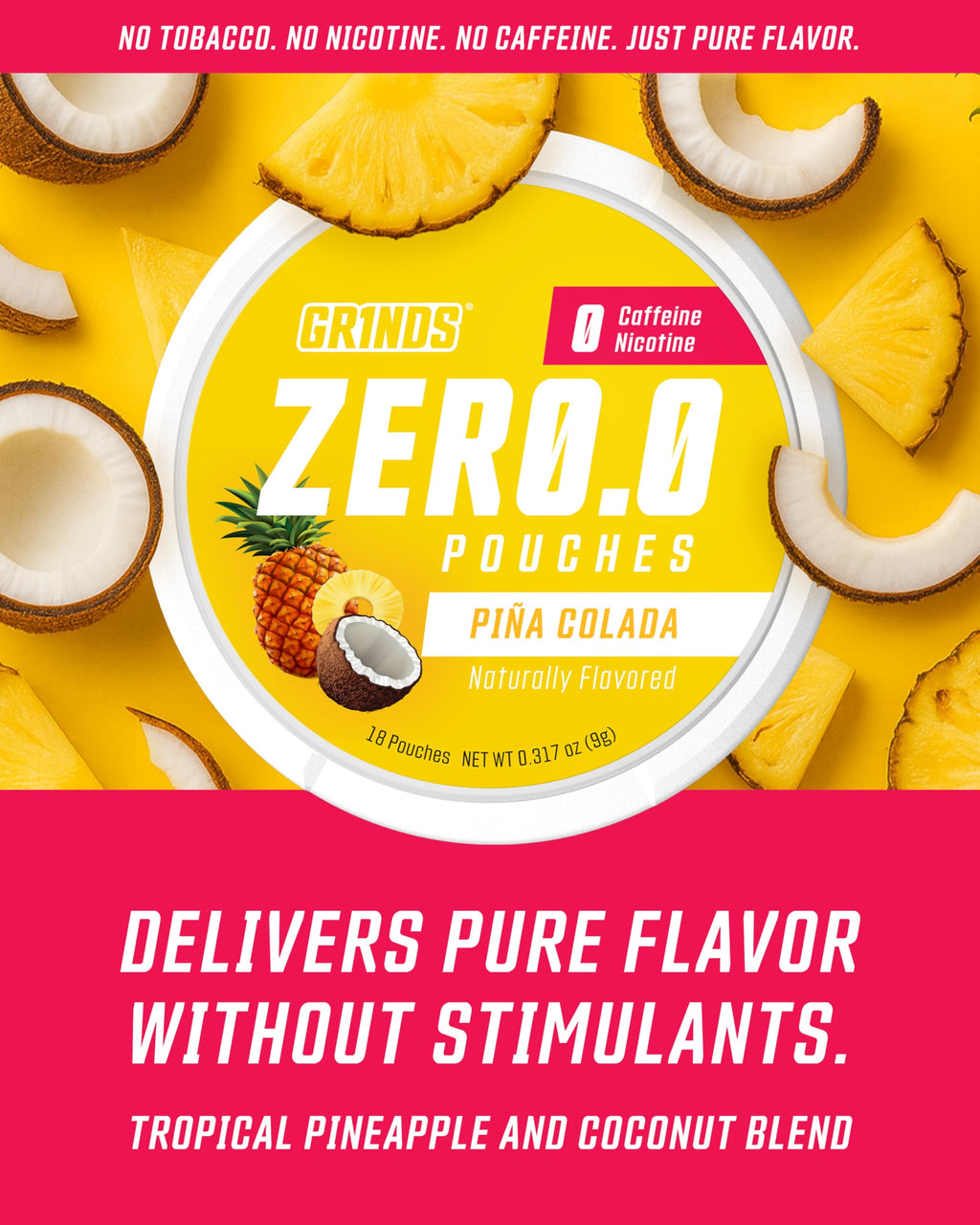 GRINDS Pouches Performance Sampler Pack - Includes Watermelon Energy, Caffeine-Free Piña Colada and Blue Raspberry Nootropic Pouches - Sugar-Free - Zero Calories GRINDS Au supplements