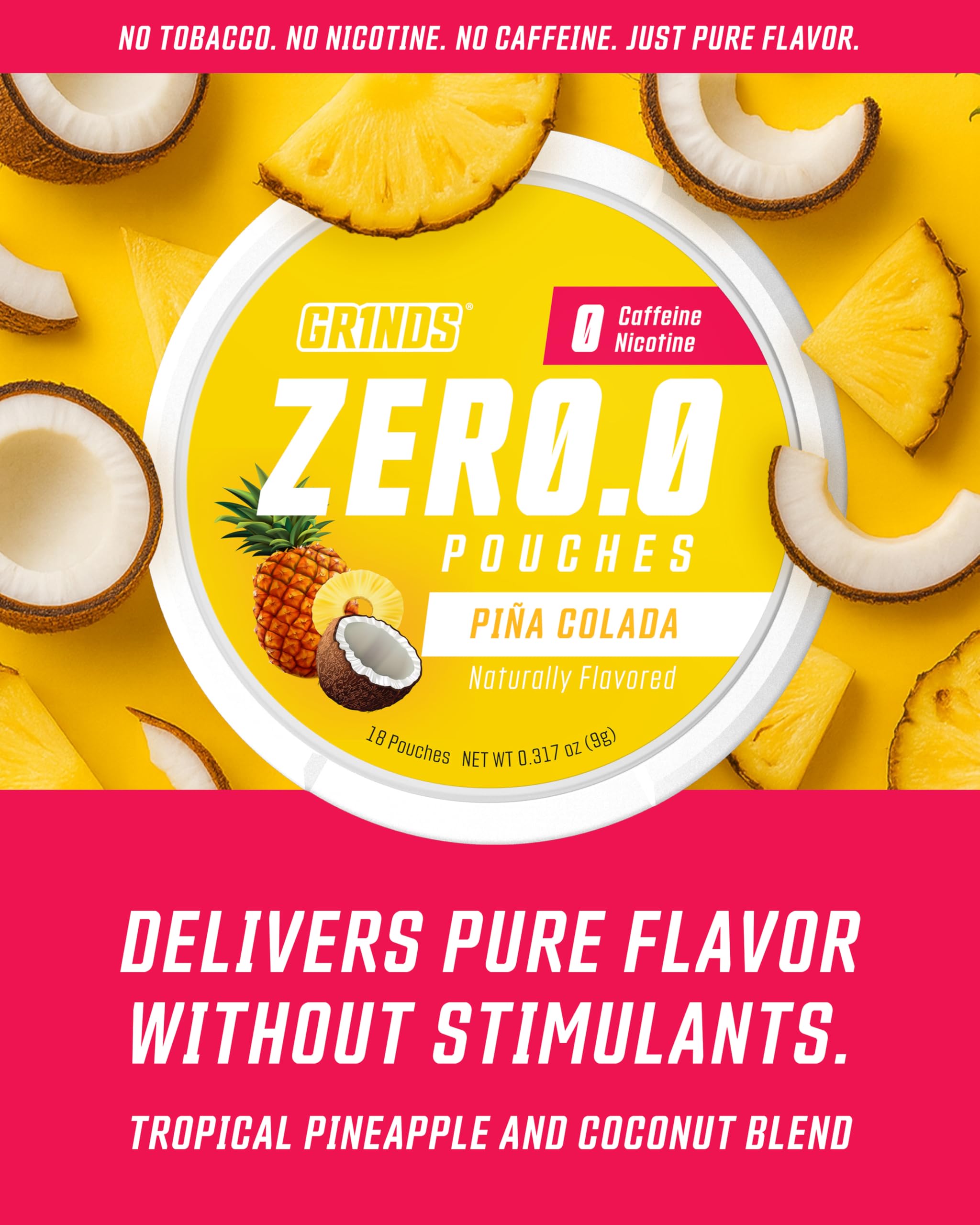 GRINDS Pouches Performance Sampler Pack - Includes Watermelon Energy, Caffeine-Free Piña Colada and Blue Raspberry Nootropic Pouches - Sugar-Free - Zero Calories GRINDS Au supplements