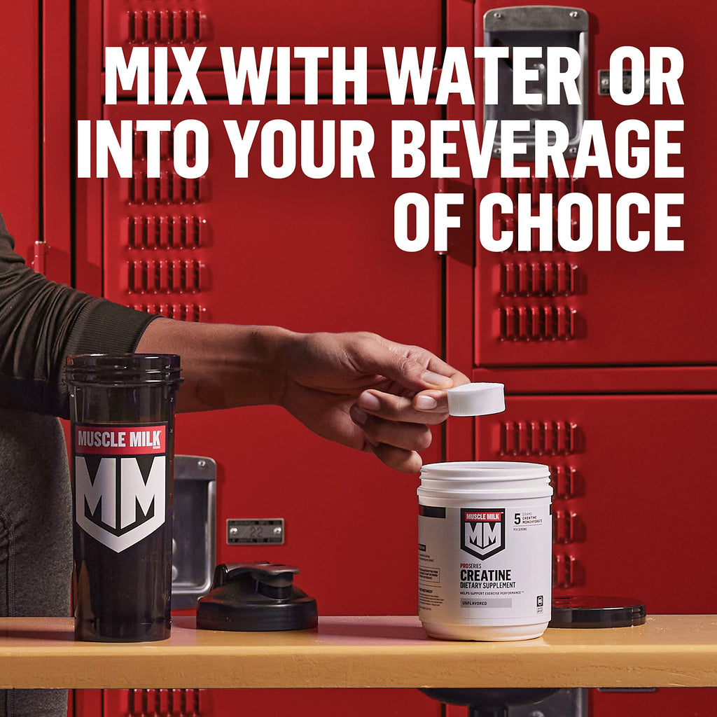Muscle Milk Pro Series Creatine Powder Supplement, Unflavored, 1.1 Pound, 100 Servings, 5g Creatine Monohydrate