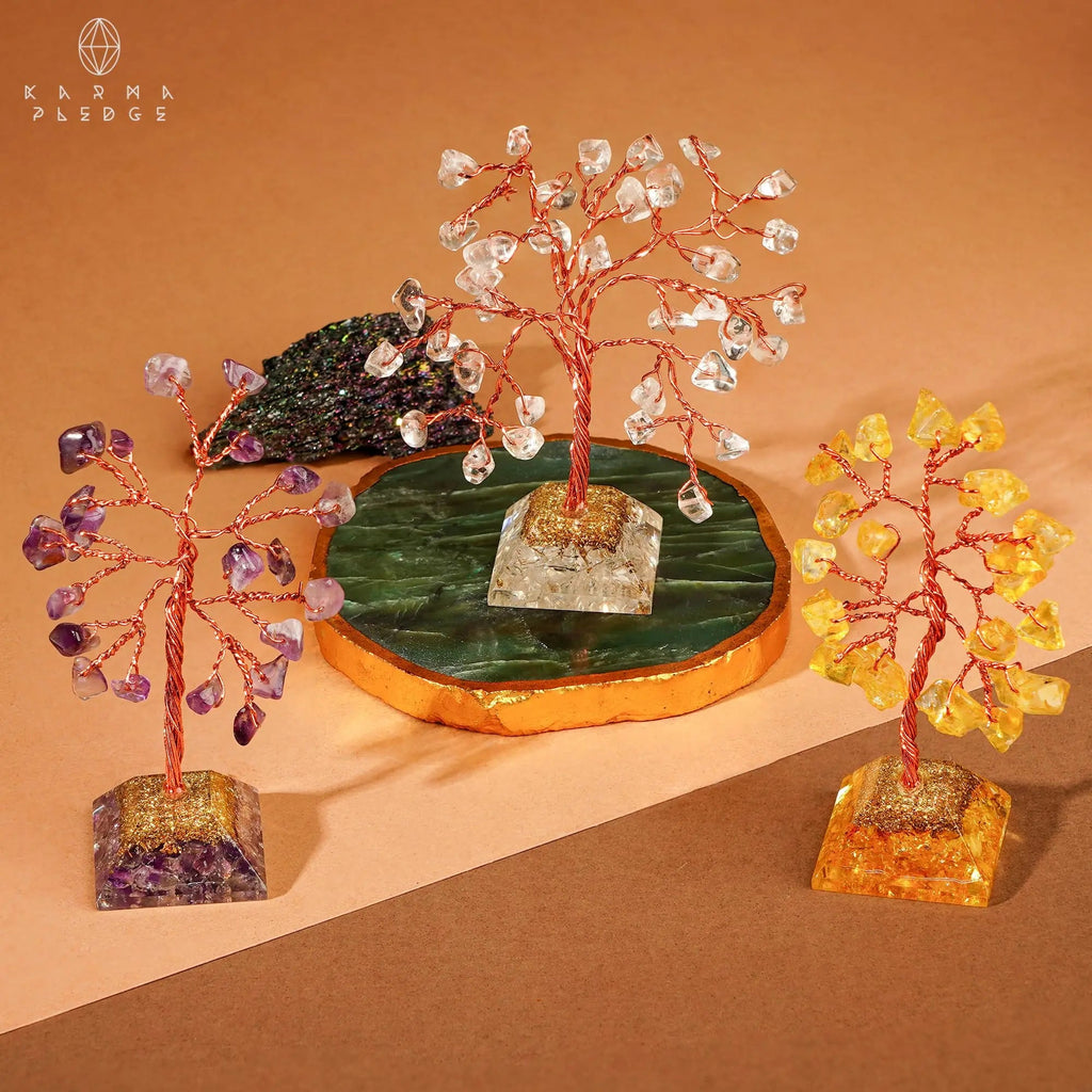 Crystal Tree Tree of Life 7 Chakra Healing Crystals & Stones for Positive Energy, Good Luck Gifts KARMAPLEDGE Au supplements
