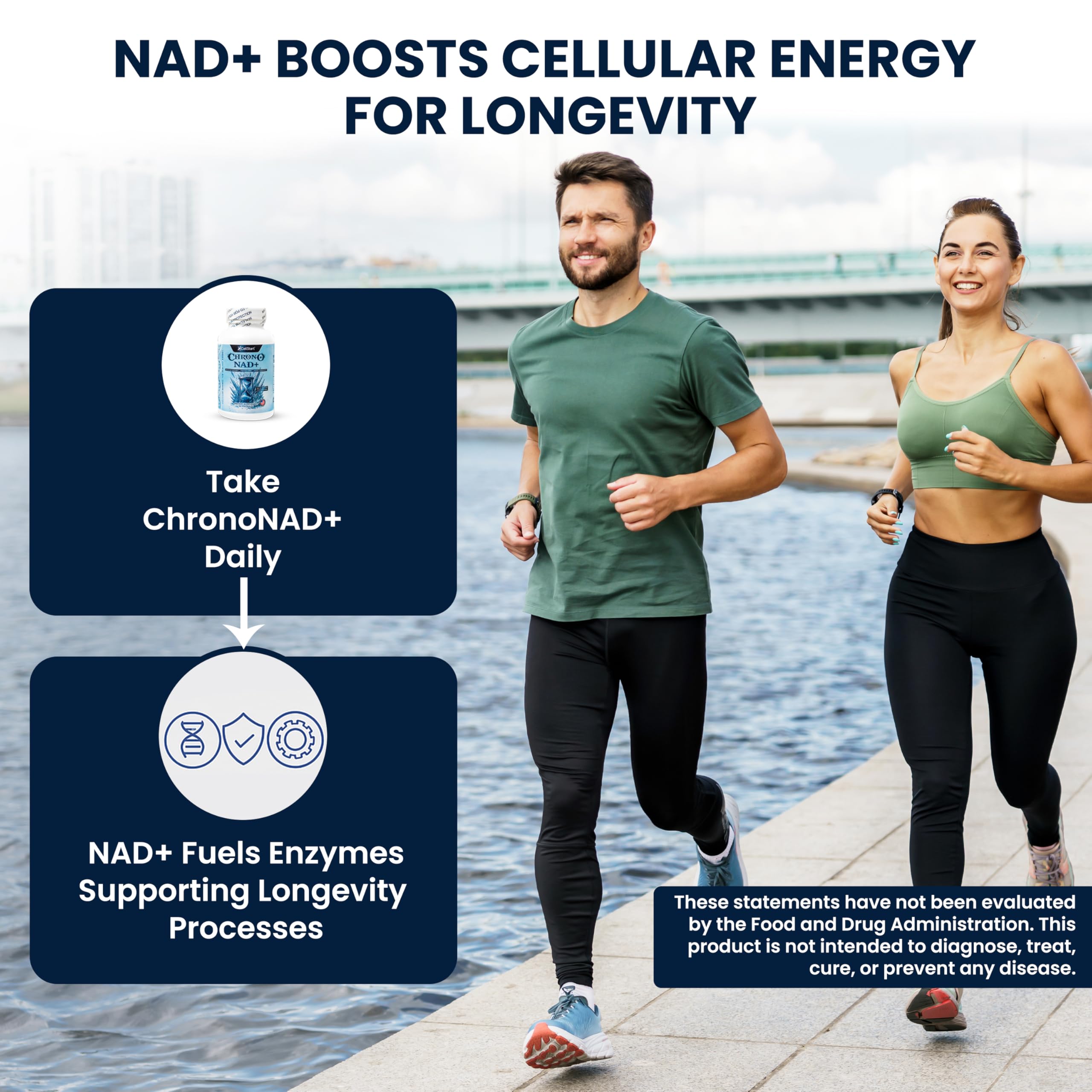 CellStart NAD+ Resveratrol Supplement 60 Capsules of 500mg | Anti Aging & Cellular Support Supplements for Women & Men - NAD Supplement Made in USA, (1-Month Supply) CellStart Au supplements