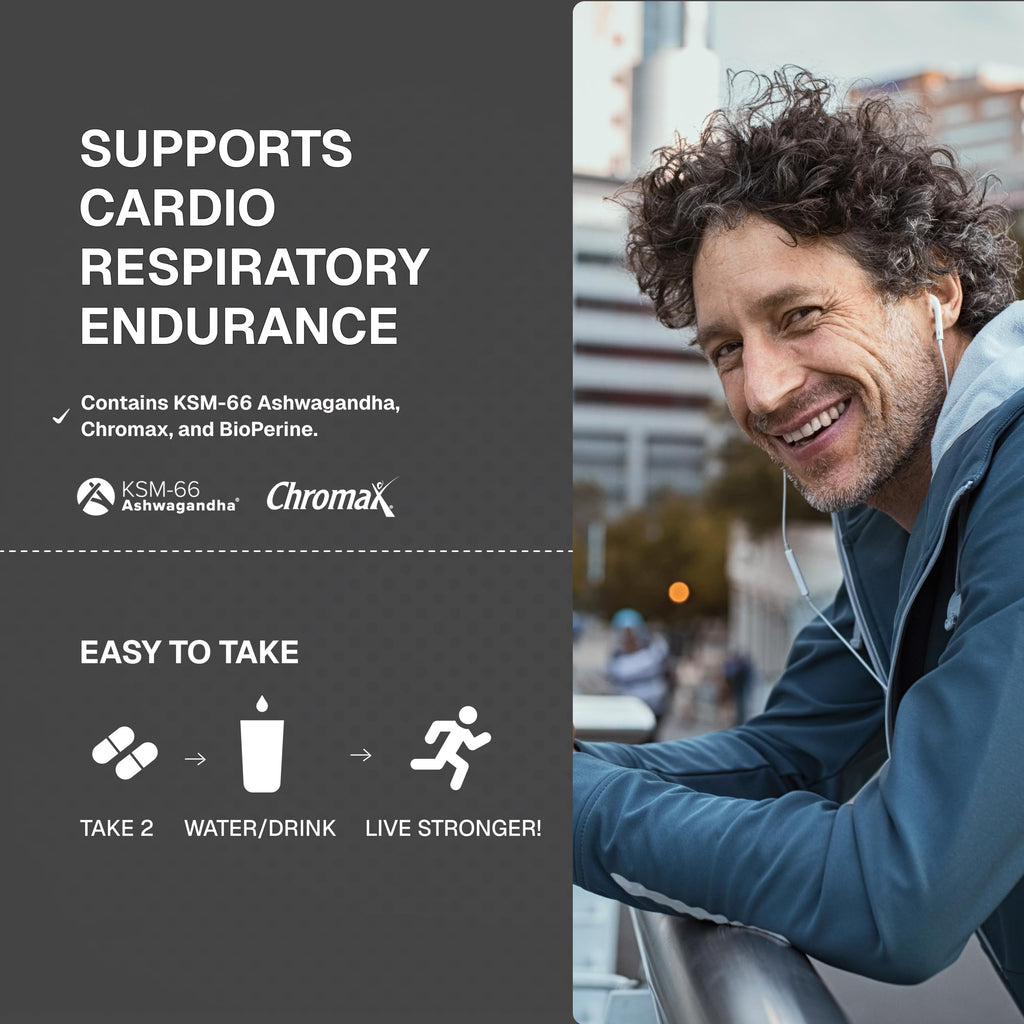Weider Prime Support - Men's Nutrition - Enriched with Vitamins & Minerals - with Ashwagandha, Chromax Chromium, Bioperine & Zinc - Gluten Free - 120 Capsules