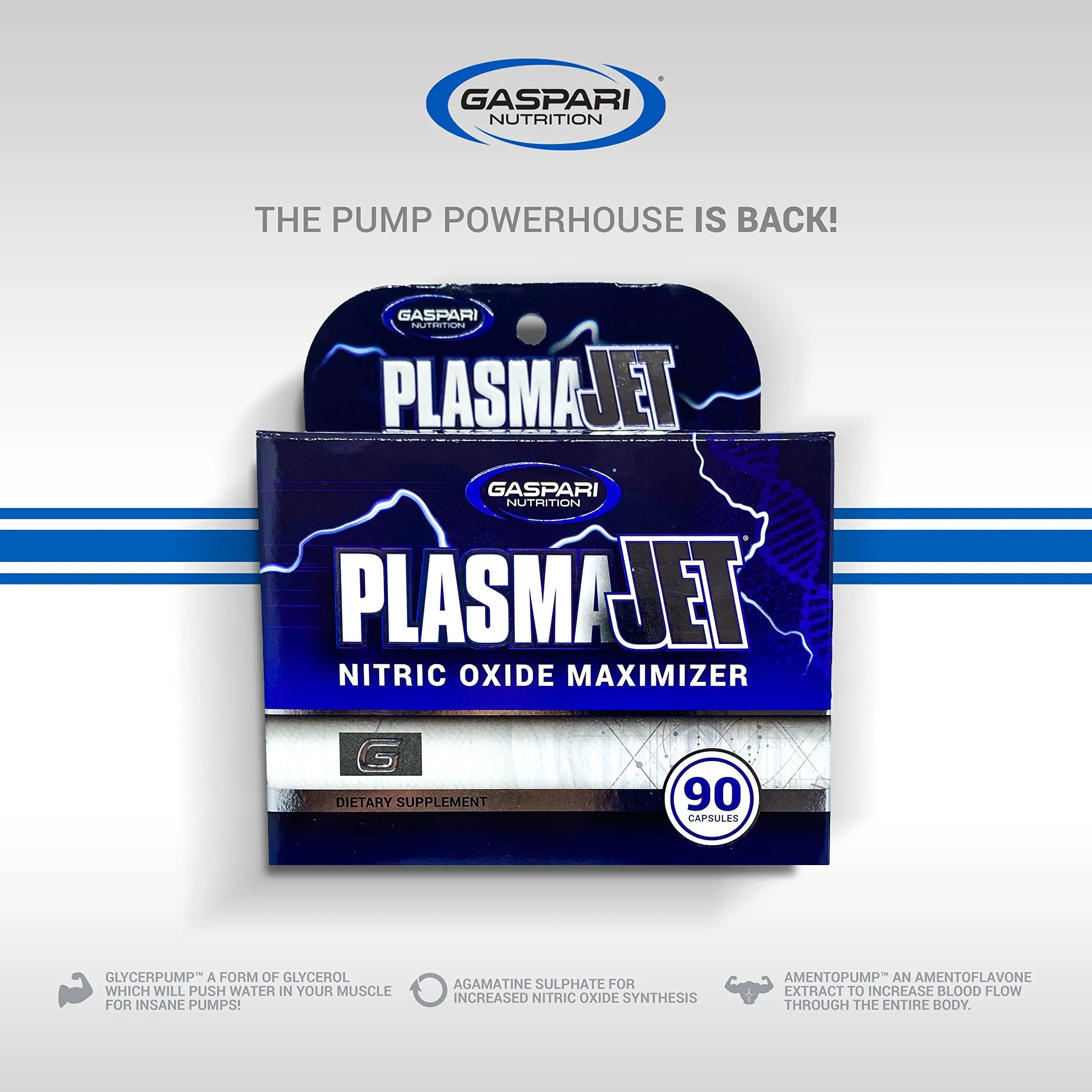 Gaspari Nutrition PlasmaJet, Legendary N.O. Nitric Oxide Maximizer, Increased Lean Mass Gaspari Nutrition Au supplements