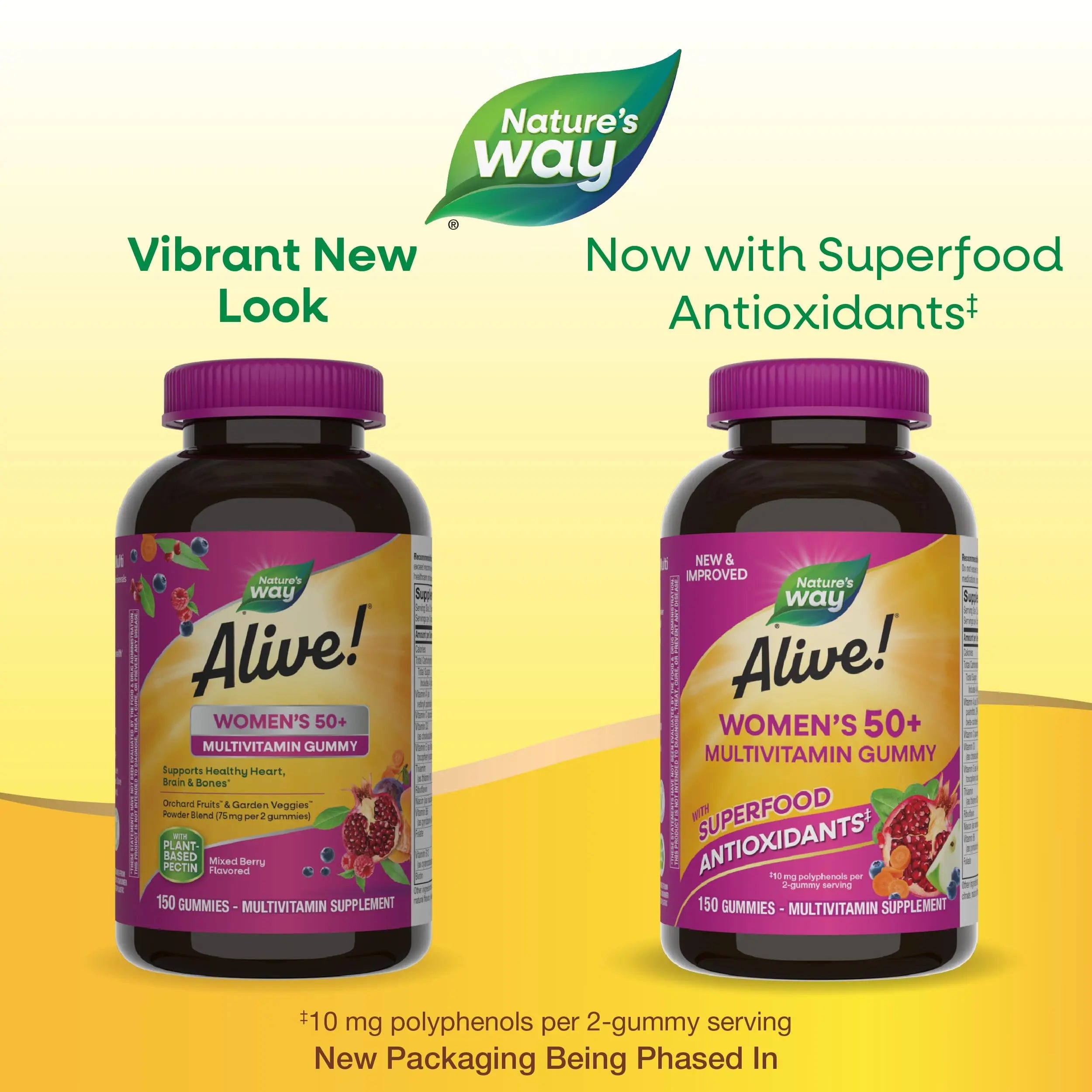 Nature's Way Alive! Women's 50+ Daily Gummy Multivitamins, Women's Supplements, Supports Healthy Heart, Brain & Bones Nature's Way Au supplements