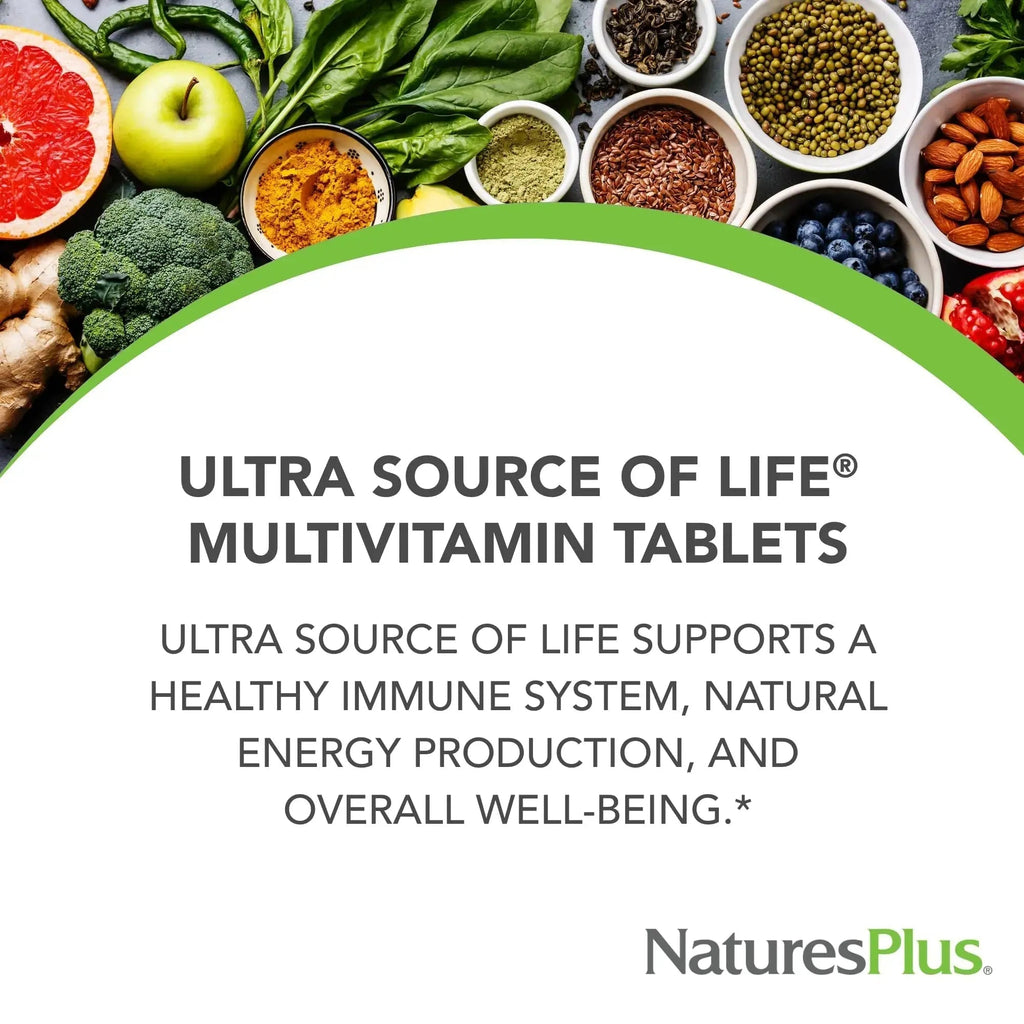 NaturesPlus Ultra Source of Life Multivitamin - 90 Tablets - Supports Immune Health, Energy & Overall Well-Being - with Lutein & Vitamin D3 Aus Healthcare Au supplements
