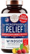 Menopause Supplements for Women - 5-HTP, Dong Quai, Black Cohosh for Menopause Hot Flashes, Night Sweats Relief Support - Womens Pre Meno Premenopausal Perimenopause Supplement - 90 Caps WINDSOR BOTANICALS Au supplements