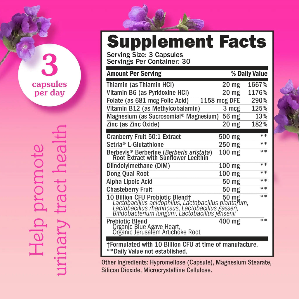 Seraphina 2-in-1 Vaginal Probiotics for Women + Hormone Balance - 90 Capsules for Complete Feminine Seraphina Au supplements