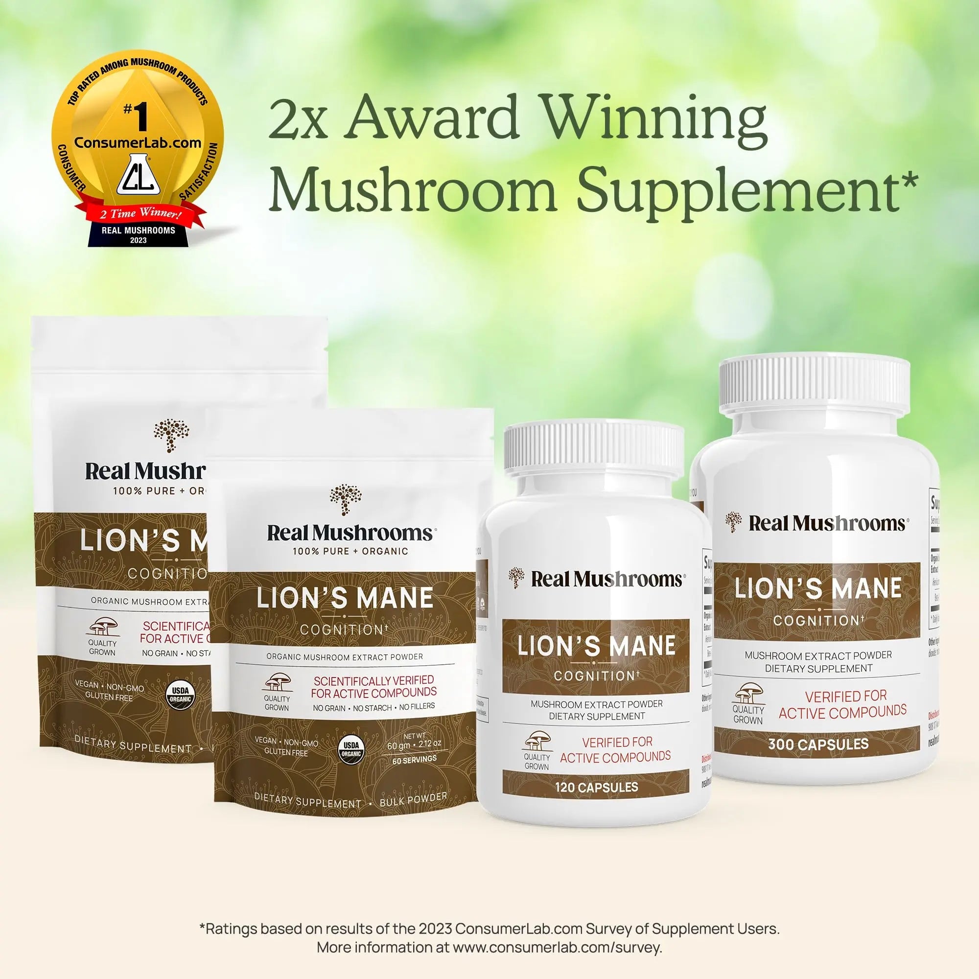 Real Mushrooms Lion’s Mane Capsules - Organic Lions Mane Mushroom Extract Real Mushrooms Au supplements