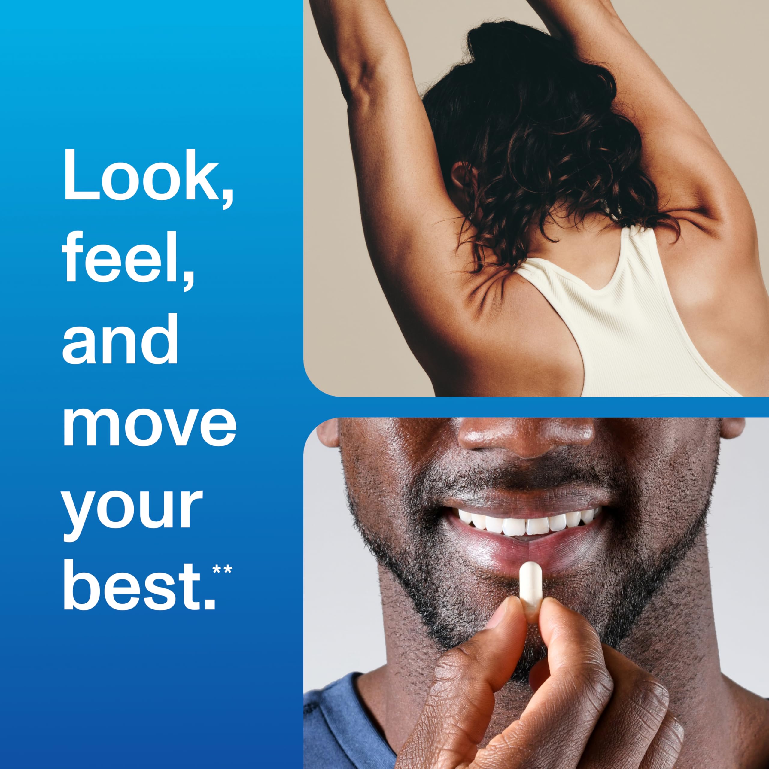 Vital Proteins® Enhanced Collagen Complex Capsules with BioCell Collagen® - Supports Skin Elasticity, Joint Health and Helps Reduce