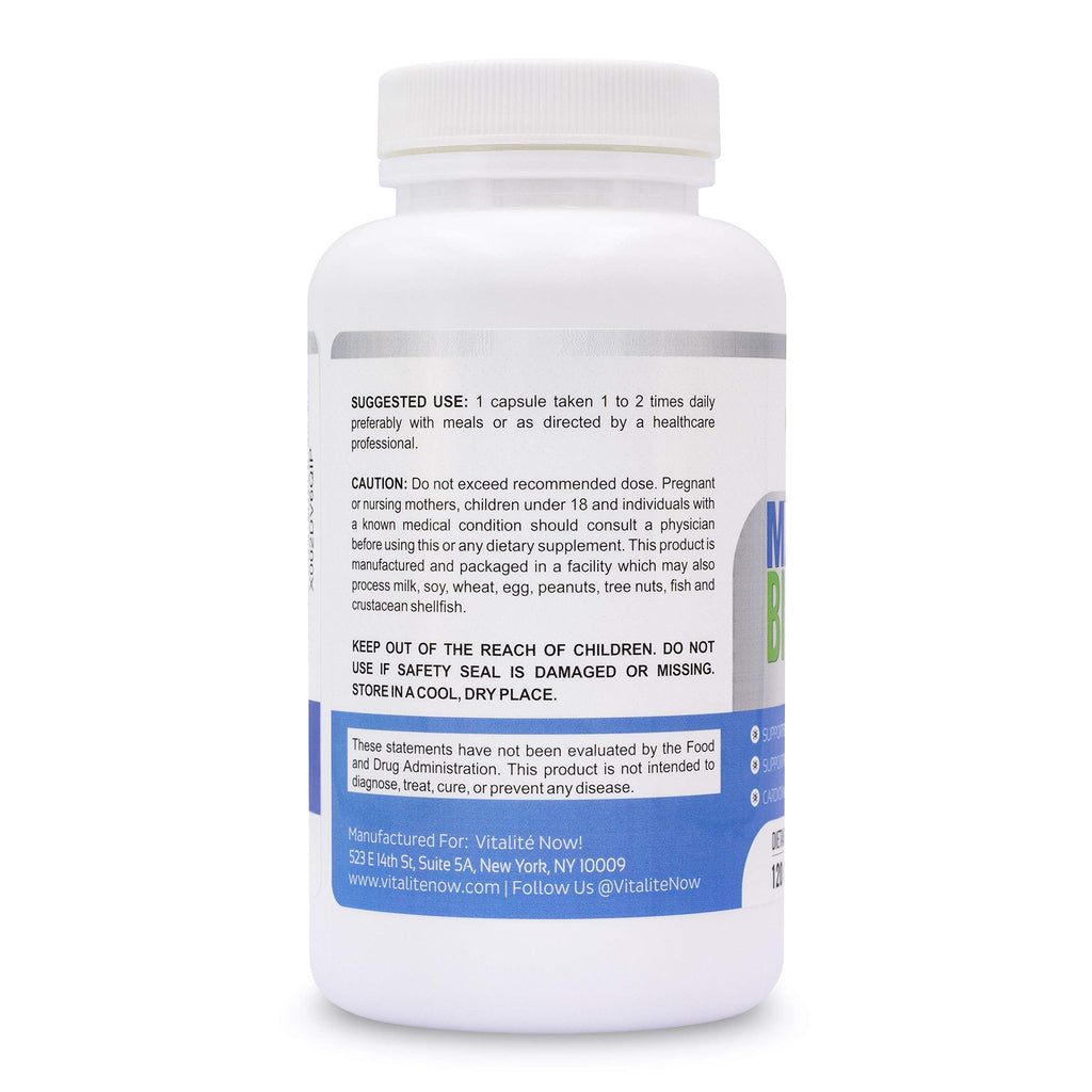 Vitalité Now! Magnesium Bisglycinate 200mg - 100% Chelated Capsules for Superior Absorption - Gentle Formula, No Laxative Effect - Sleep Energy Cramps Muscle Support - Fully Reacted & Buffered Vitalité Now! Au supplements