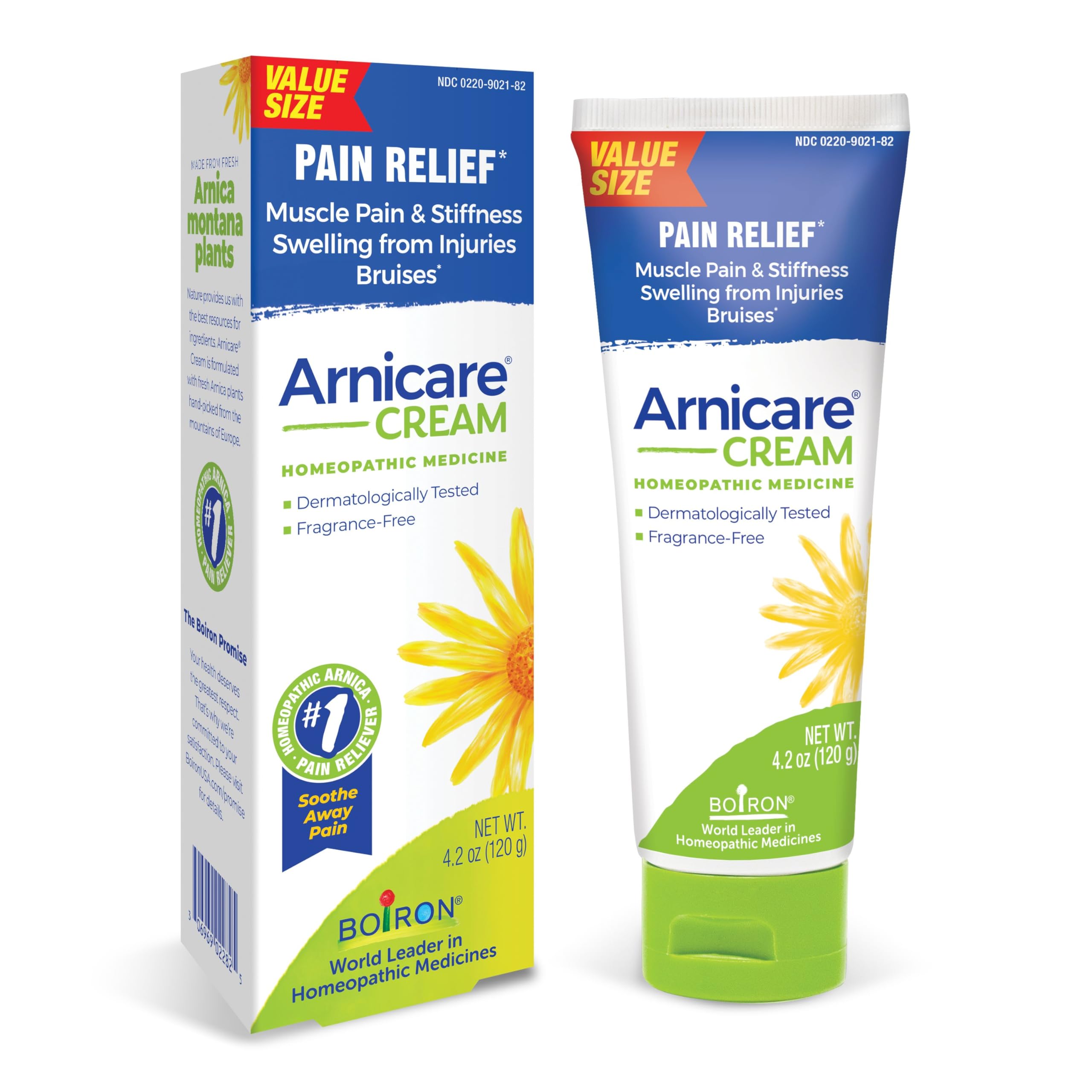 Boiron Arnicare Cream for Joint Pain, Muscle Pain, Swelling, Soreness, Stiffness, and Bruises - Fast Absorbing and Fragrance-Free - 4.2 oz Boiron Au supplements