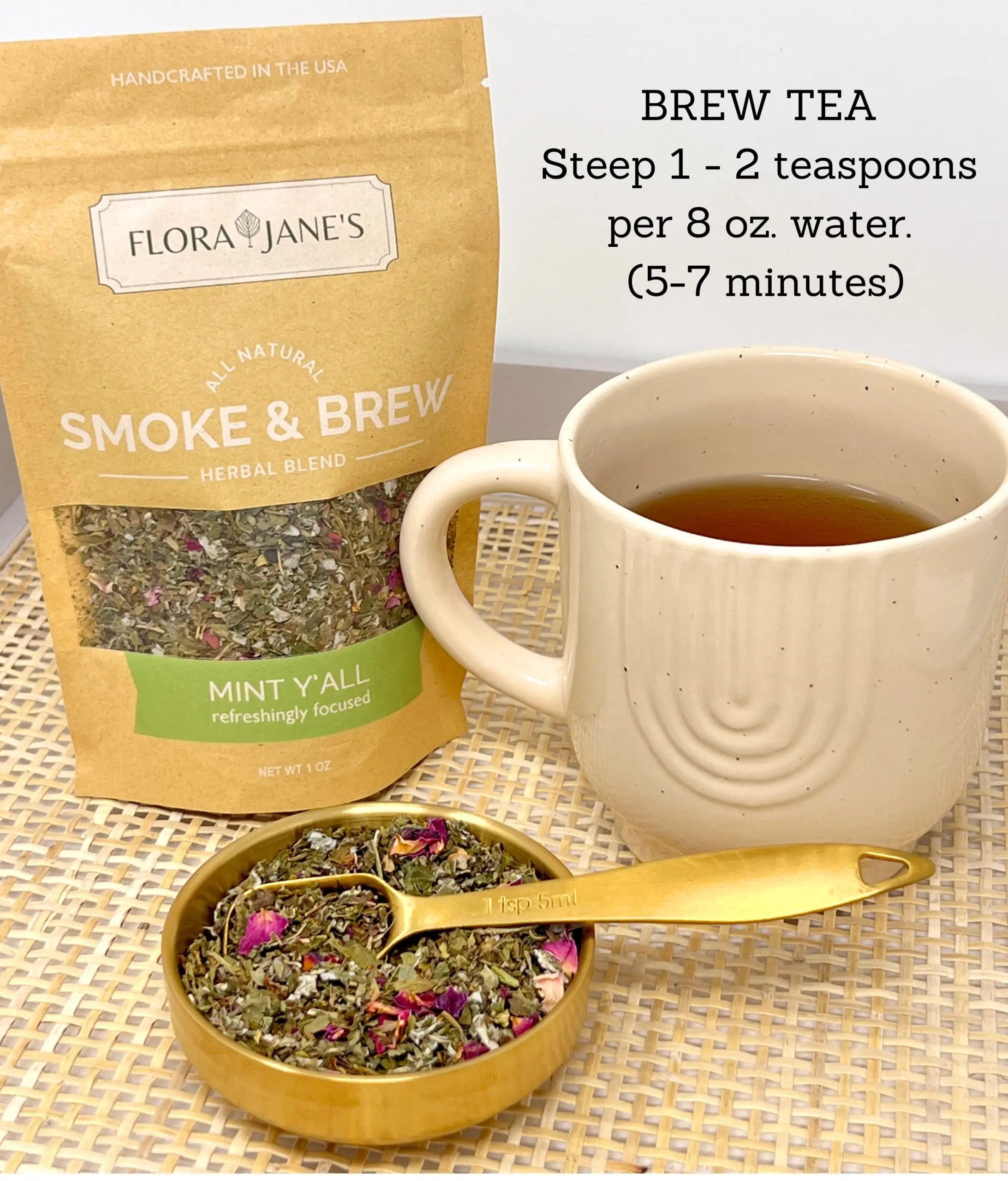 Smoke & Brew - Sweet Dreams Blend for Relaxation and Sleep - Caffiene Free Tea and Smoke Blend Flora Jane's Au supplements