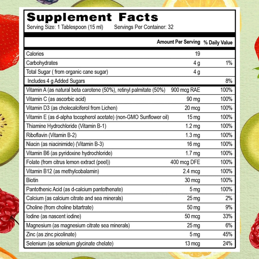 Go Healthy Liquid Vitamins for Women, Men, Teens | Vegan Vitamin & Mineral | High Absorption | Premium Liquid Multivitamin | Go Healthy Natural Au supplements