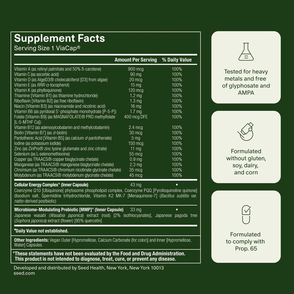 Seed DM-02 Daily Multivitamin & PM-02 Sleep + Restore Bundle - Multivitamin and Sleep Aid for Women and Men - Vegan - 30-Day Supply SeedBuy Supplements Australia