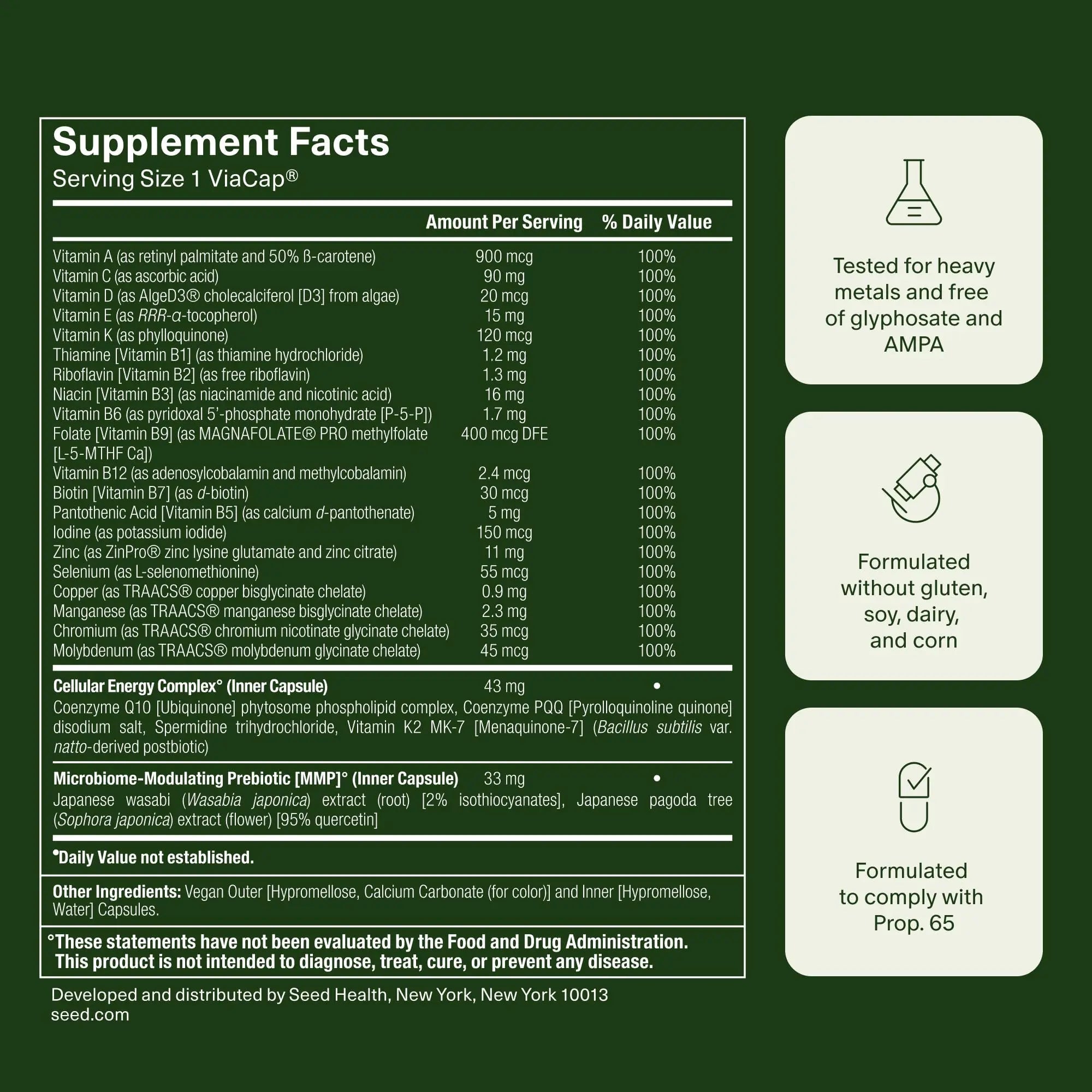 Seed DM-02 Daily Multivitamin & PM-02 Sleep + Restore Bundle - Multivitamin and Sleep Aid for Women and Men - Vegan - 30-Day Supply SeedBuy Supplements Australia