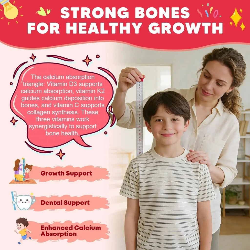 (2 Pack) Sugar Free Calcium Multivitamin Gummies for Kids - Nutritional, Immune, Bone Support, Whole Multivitamin, with Vitamins A, C, D, B1, B2, B6 JIANKYTZ Au supplements