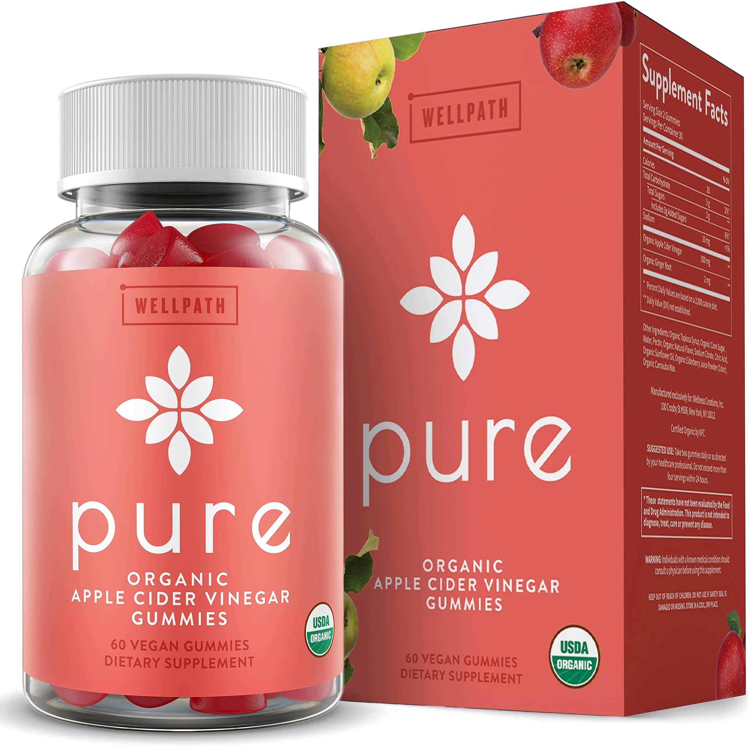 WellPath ACV Gummies with The Mother - USDA Organic, Vegan, Raw Apple Cider Vinegar WellPath Au supplements
