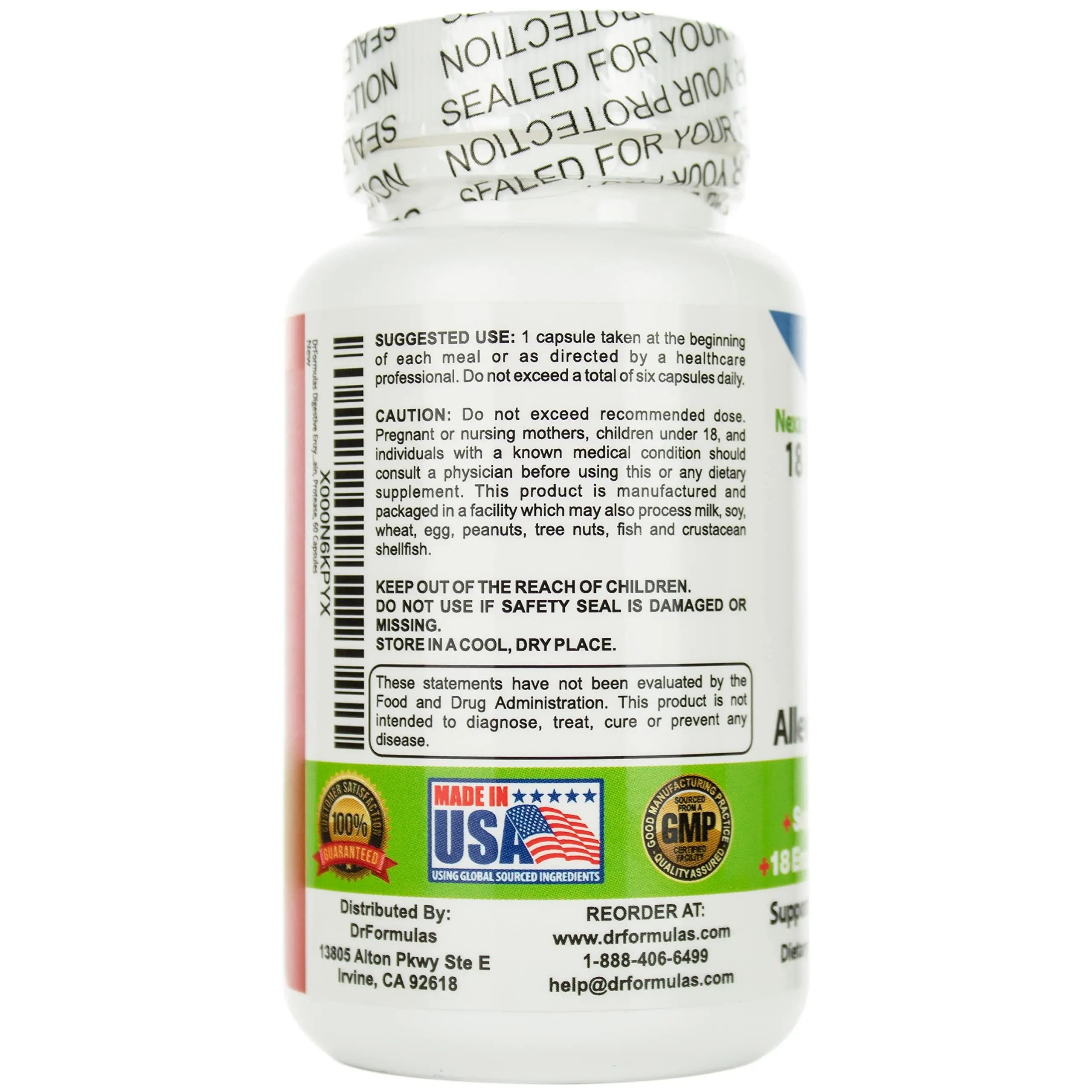 DrFormulas Digestive Enzymes for Bloating Relief, Gas, Lactose Intolerance DrFormulas Au supplements