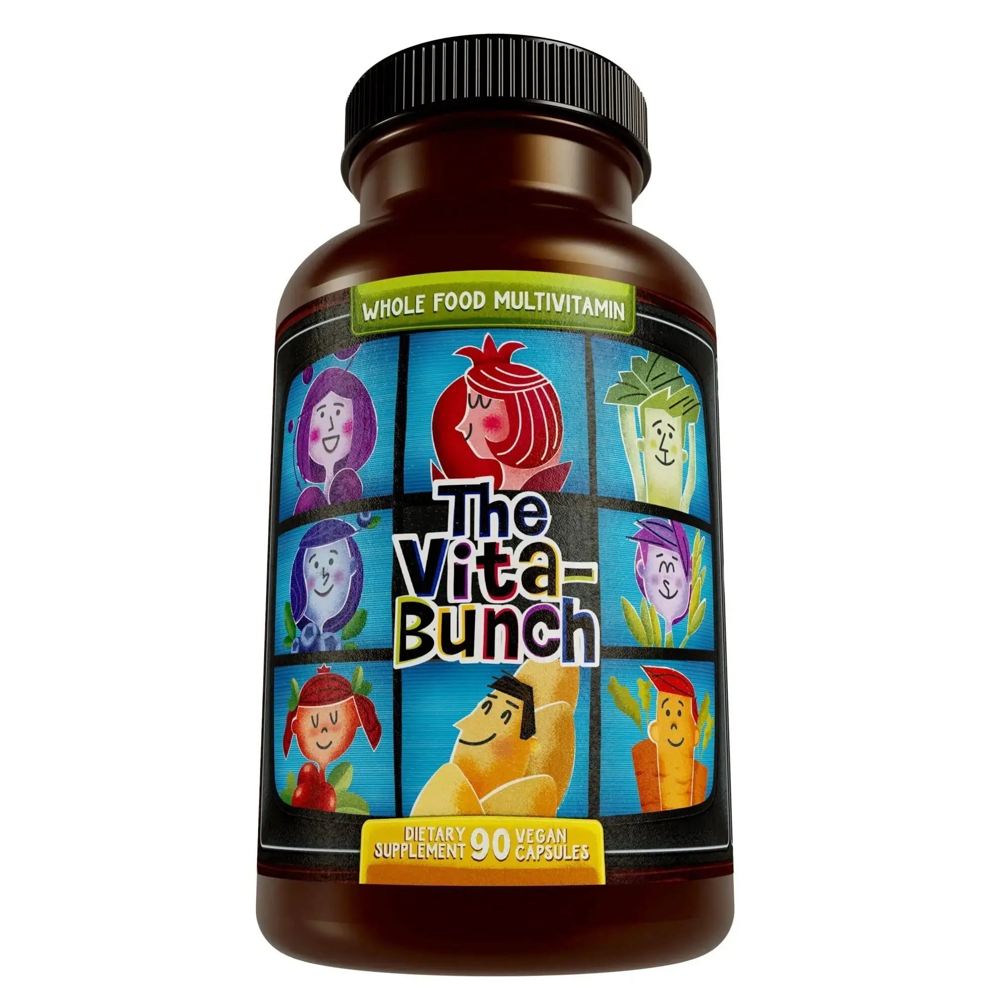 Whole Food Multivitamin Fruit & Super Greens All-in-one Vitamin Complex, 90 Vegan Capsules - Daily Vitamin for Women and Men Hippie Farms Au supplements