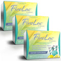 GHT - FiveLac Lemon Probiotic Powder Drink Mix, Probiotics for Women, Men, and Kids - Smooth Digestive Support and Elimination - Relieves Occasional Constipation and Gas - 60 Packets (3 Pack) Non-GMO ght Global Health Trax Au supplements