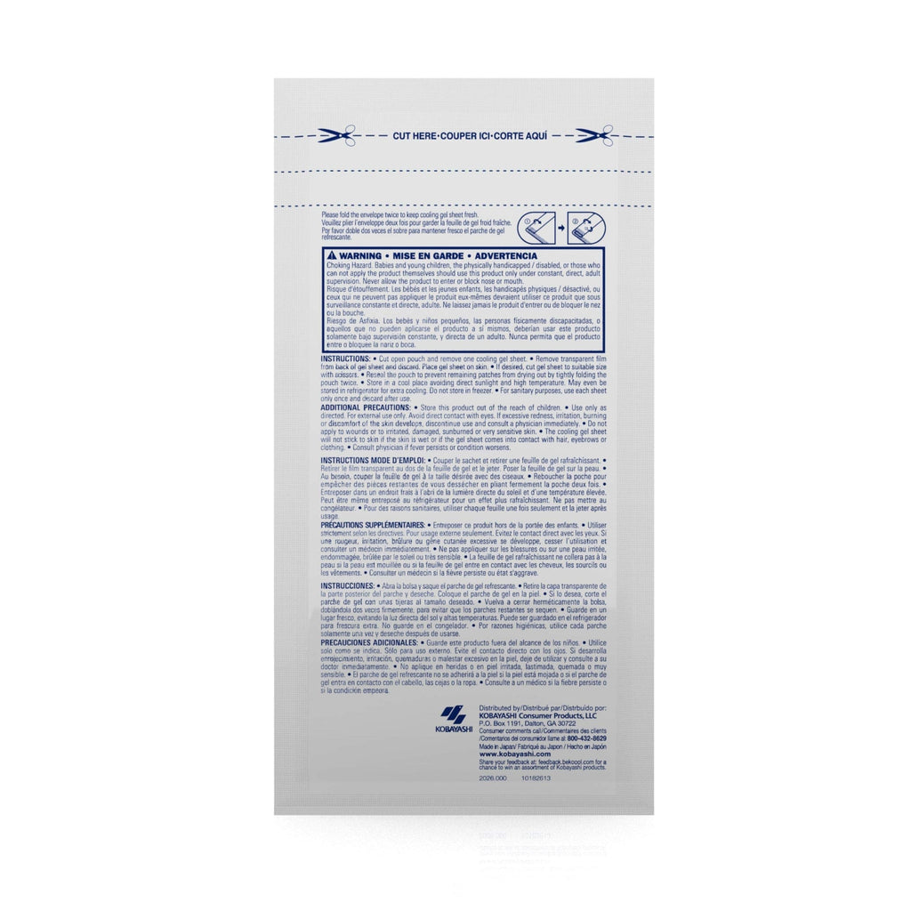 BeKOOOL Migraine Gel Sheets - 4 Count BeKoool Au supplements