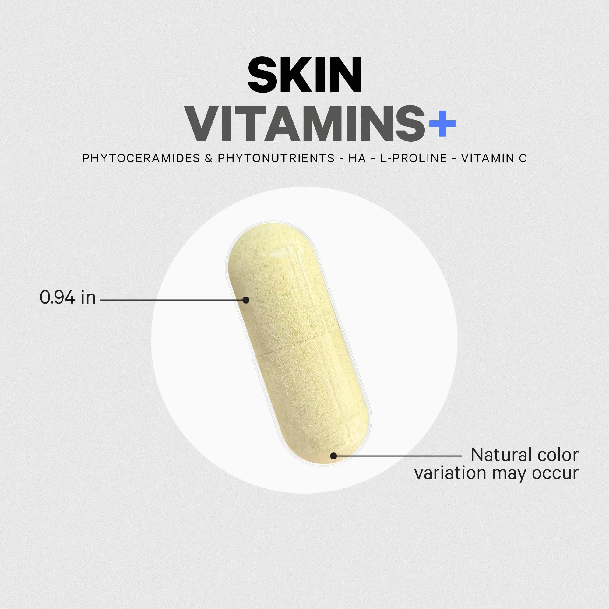 Codeage Skin Vitamins+ Supplement – Ceramosides, Dermaval, Hyaluronic Acid, Coffeeberry, Vitamin C – Skin Elasticity, Wrinkle & Moisture Support – Liposomal Delivery – Non-GMO, 30 Capsules Codeage Au supplements
